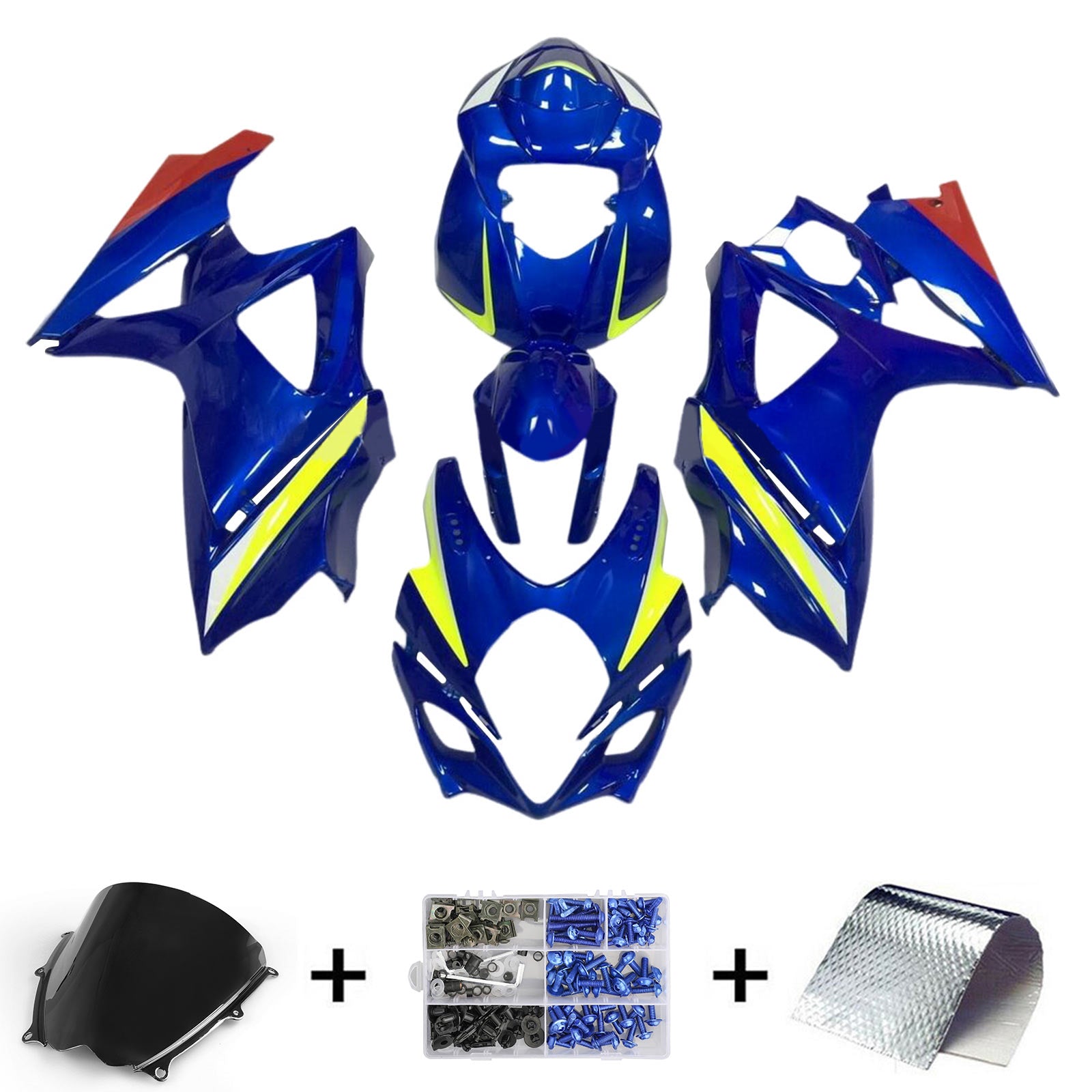 Amotopart Suzuki GSXR1000 2007-2008 K7 Fairing Kit Bodywork Plastic ABS