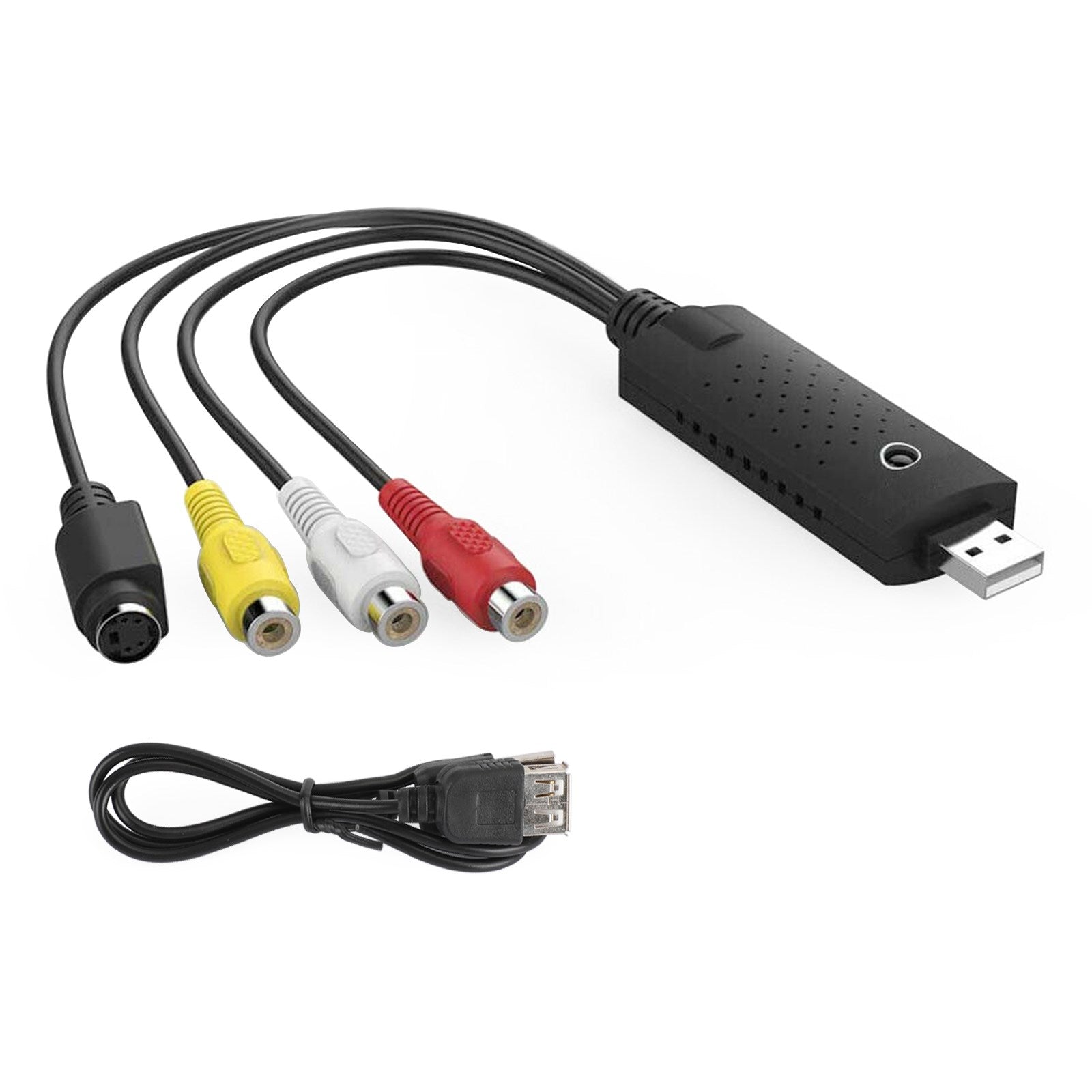 USB 2.0 Audio TV Video VHS a DVD VCR PC HDD Convertidor Adaptador Tarjeta de captura