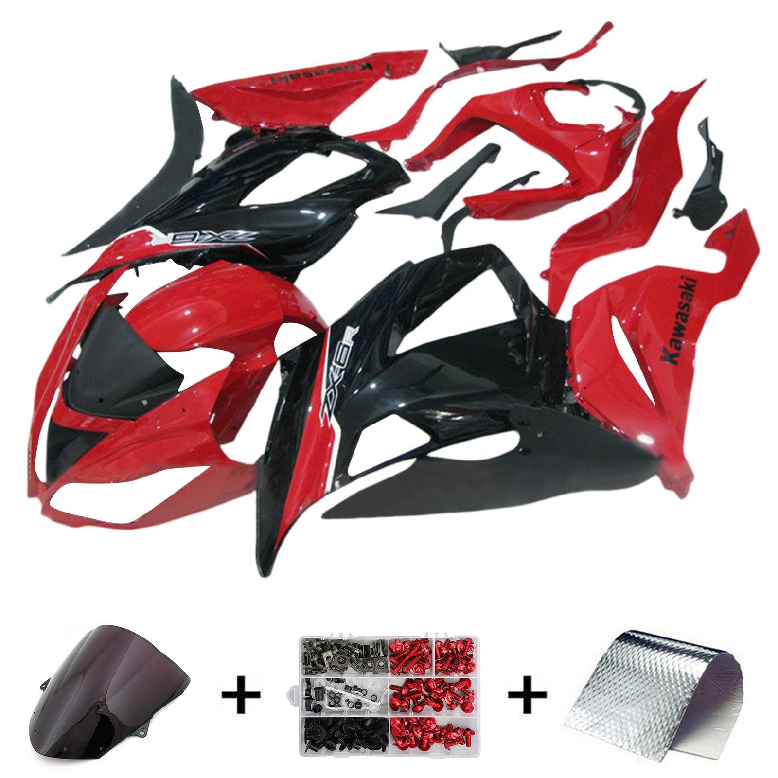 Kawasaki ZX6R 636 2013-2018 Fairing Kit Bodywork Plastic ABS