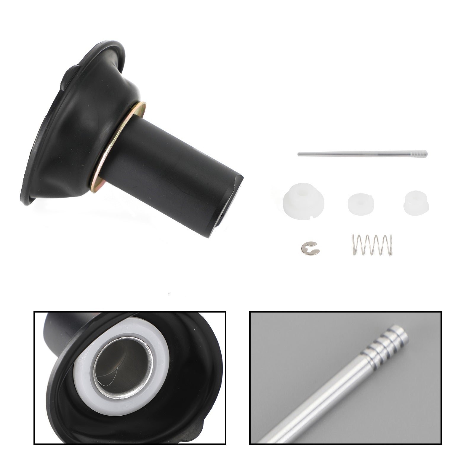 1 kit de reparación de diafragma de émbolo de carburador apto para Yamaha XJR400 1993-2000 genérico.