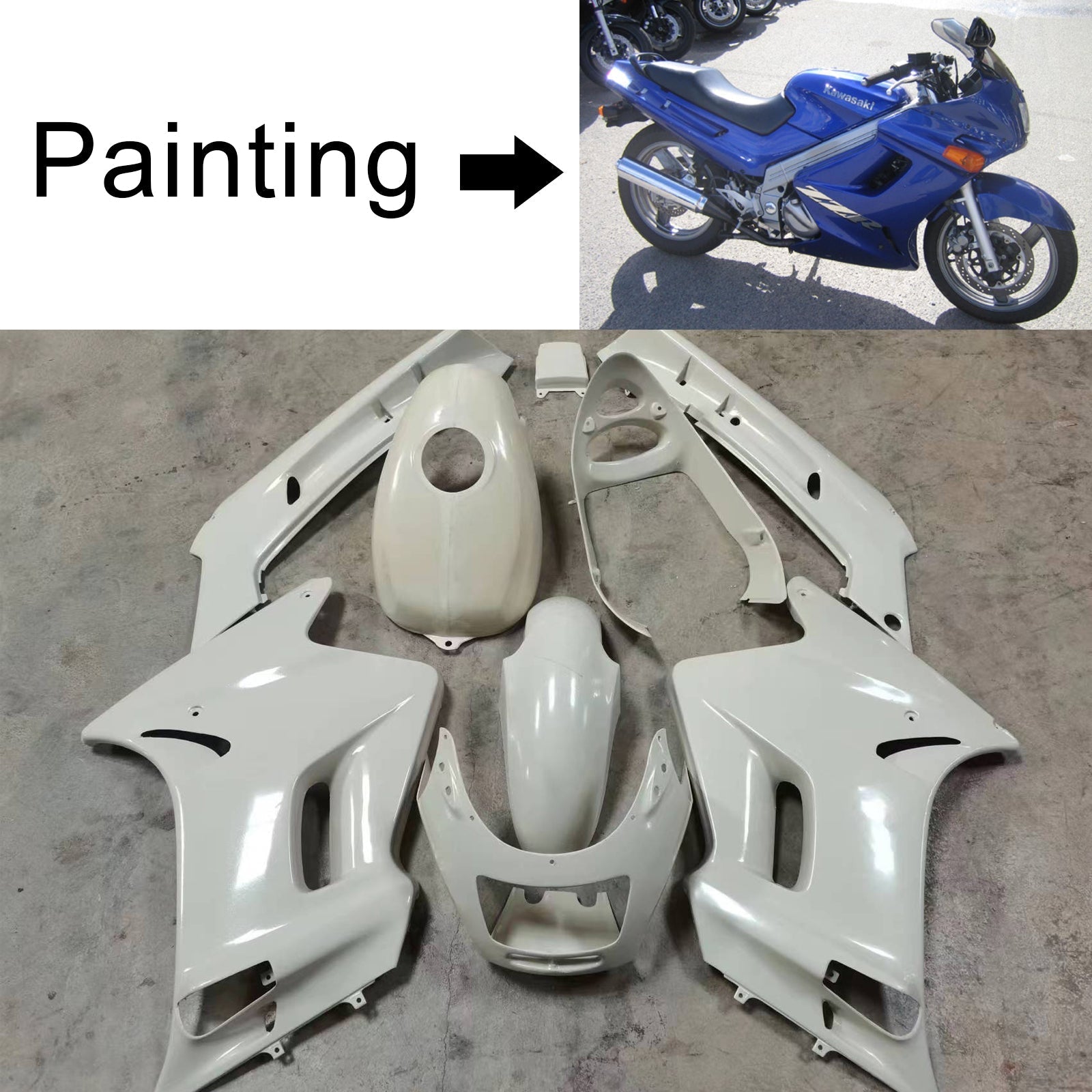 Kawasaki ZZR250 1996-2007 Fairing Kit Bodywork ABS