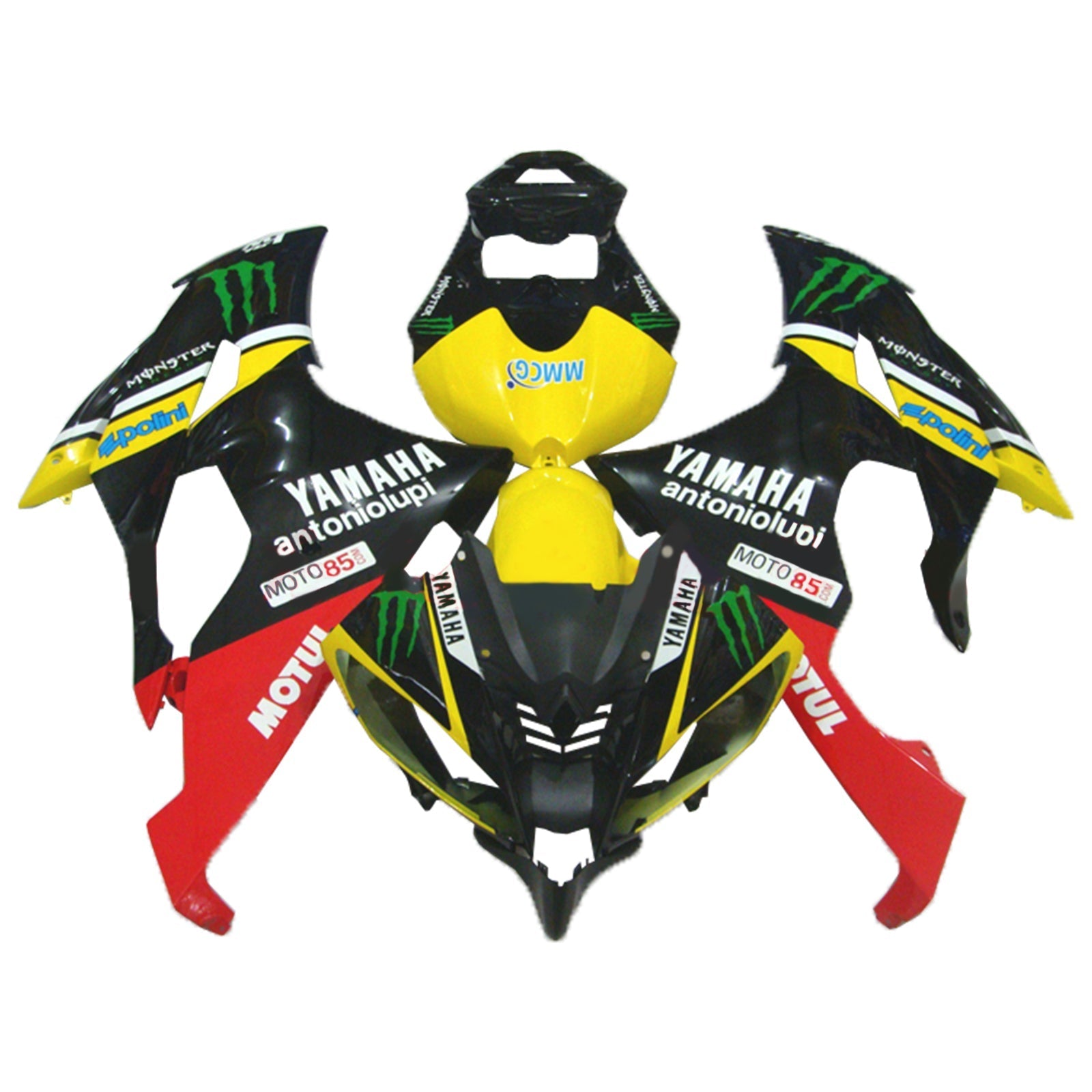 Yamaha YZF 600 R6 2008-2016 Kit Carenado Carrocería Plástico ABS