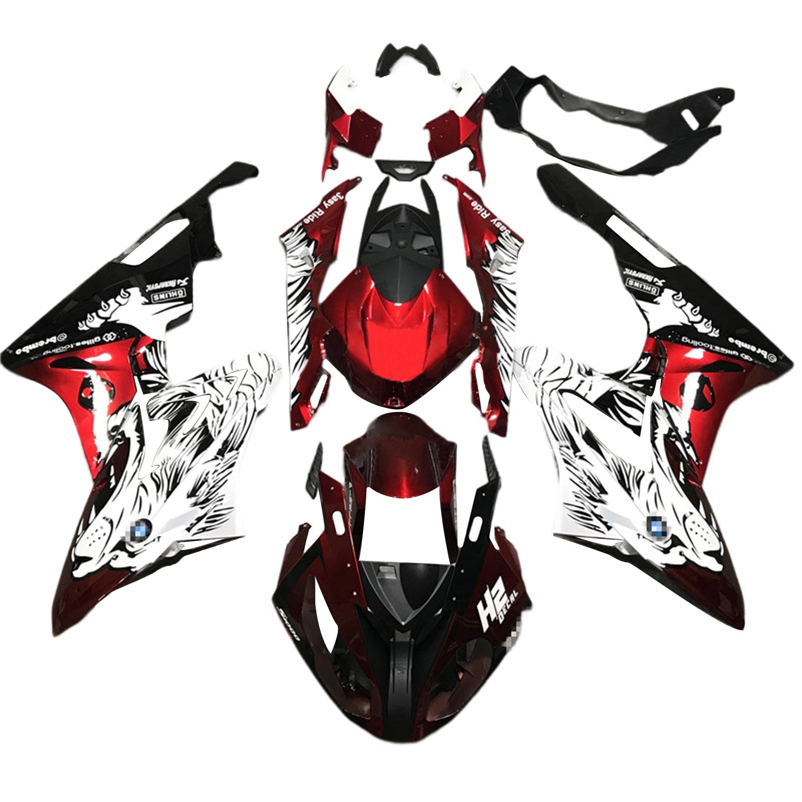 Amotopart BMW S1000RR 2017-2018 Fairing Kit Bodywork Plastic ABS