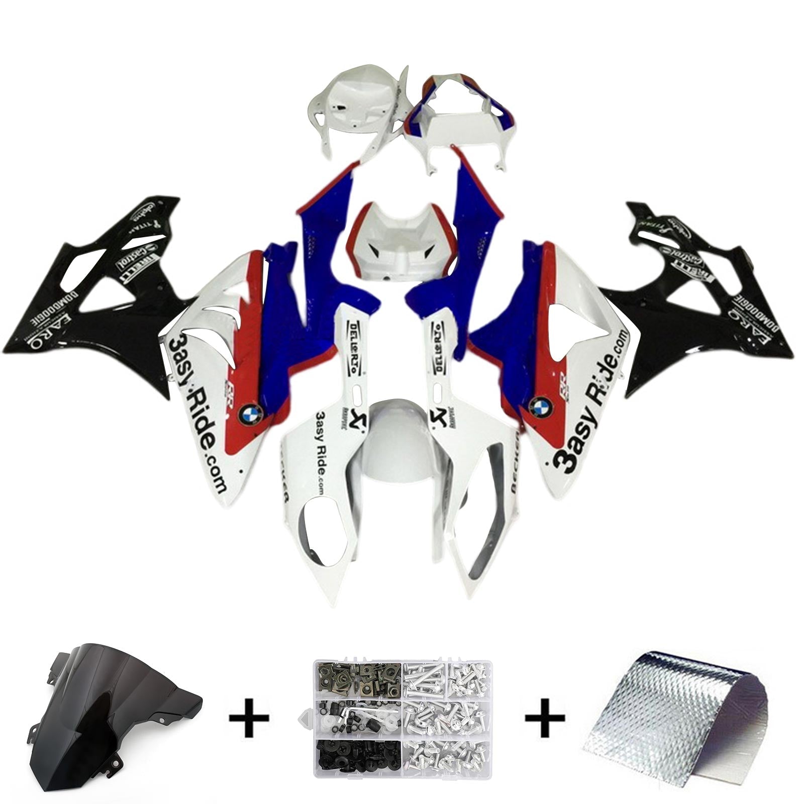 Amotopart BMW S1000RR 2015-2016 Fairing Kit Bodywork Plastic ABS