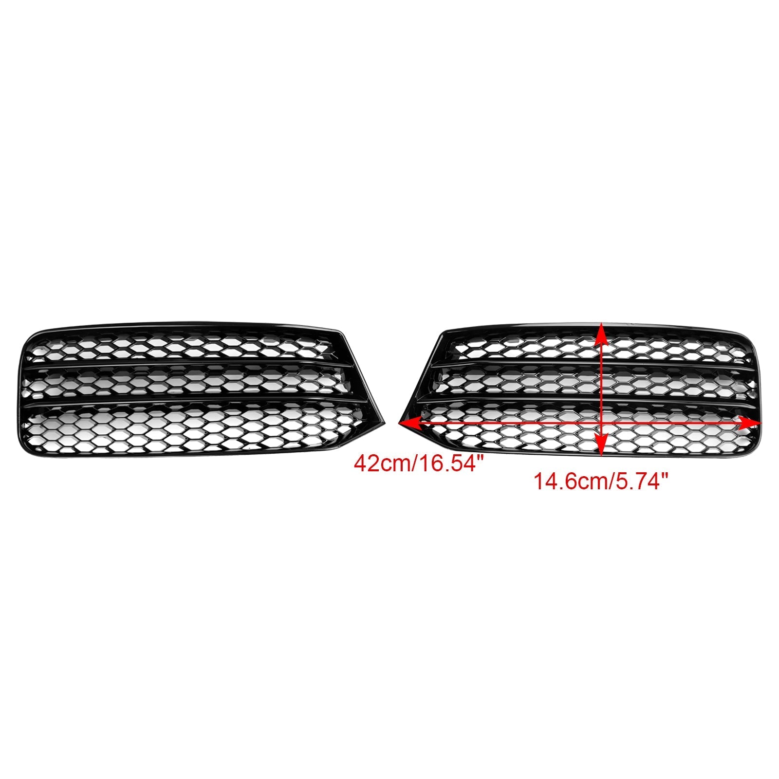 Audi A1 8X 2015-2018 Par Parachoques delantero Cubierta de luz antiniebla Parrilla Parrilla