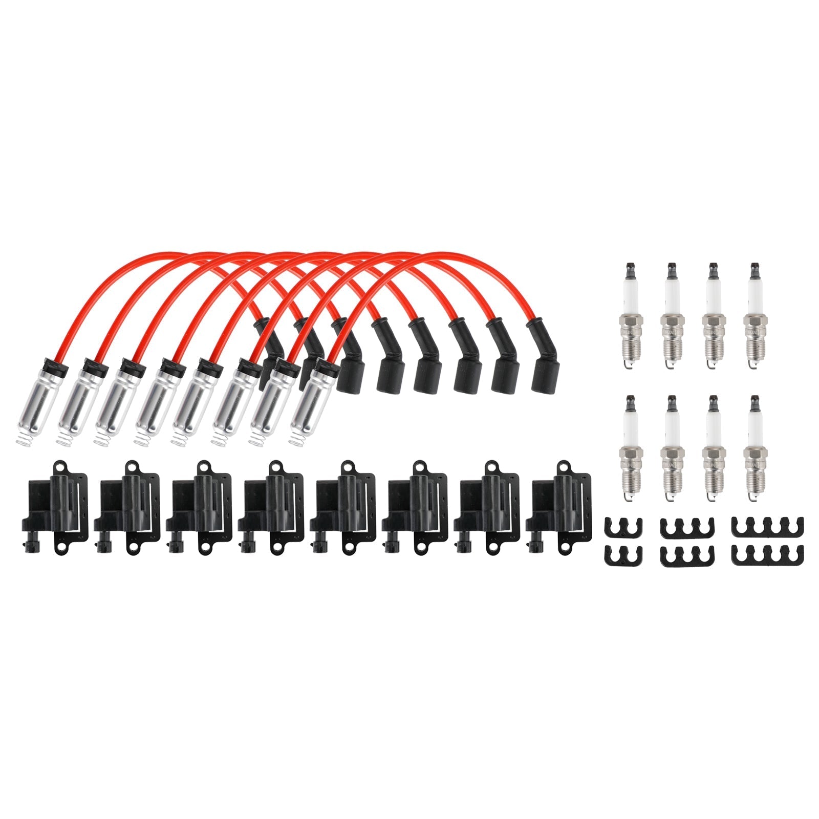 2005 Workhorse Fastrack FT1261 / 2006 Chevrolet Monte Carlo 8 Pack Square Ignition Coil & Spark Plug Wire