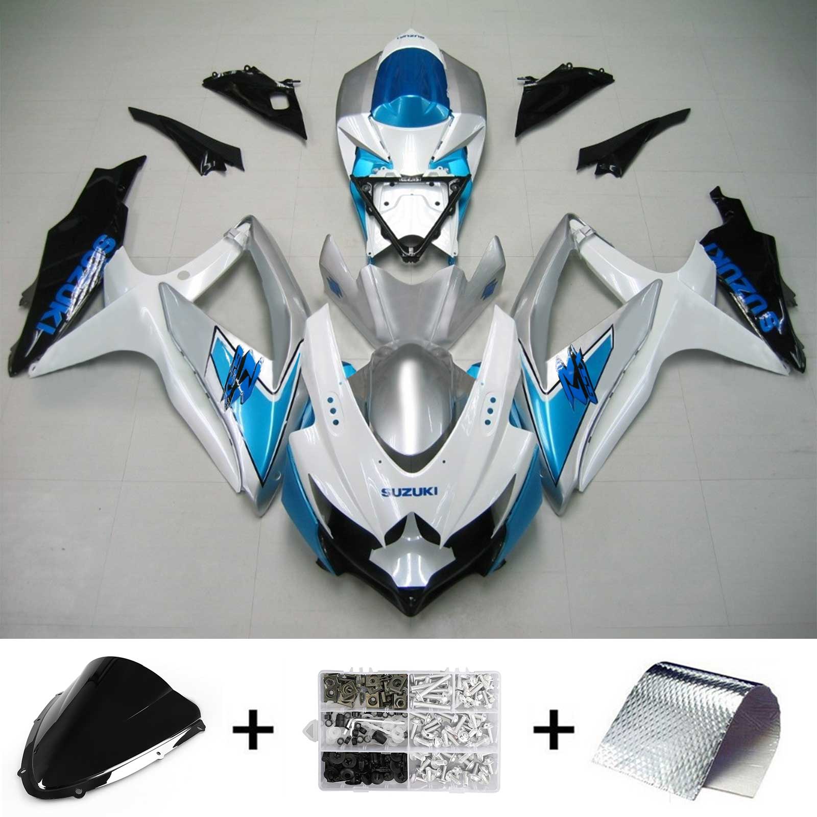 Suzuki GSXR 600/750 2008-2010 Kit Carenado Carrocería Plástico ABS K8