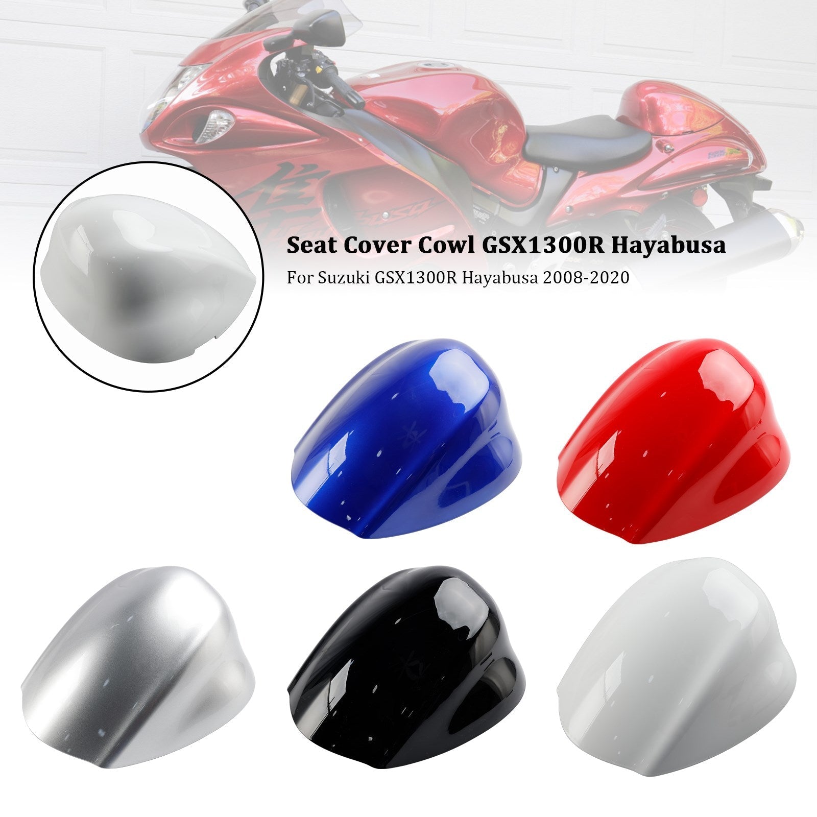 Rear Seat Fairing Cover For Suzuki GSX1300R GSX-R1300 Hayabusa 2008-2020