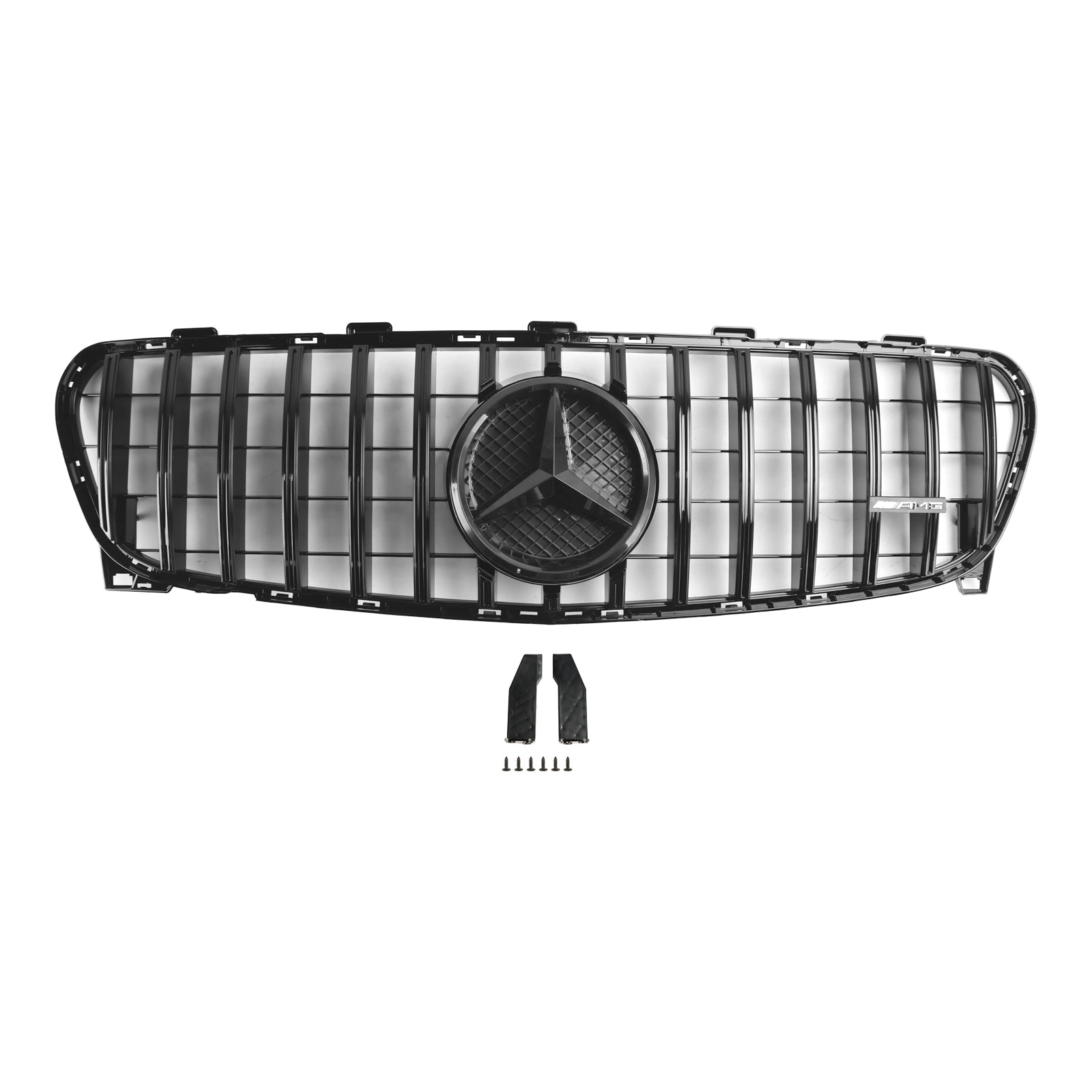 Front Grill Grille Fit Mercedes Benz GLA W156 X156 2017-2019 Facelift Black