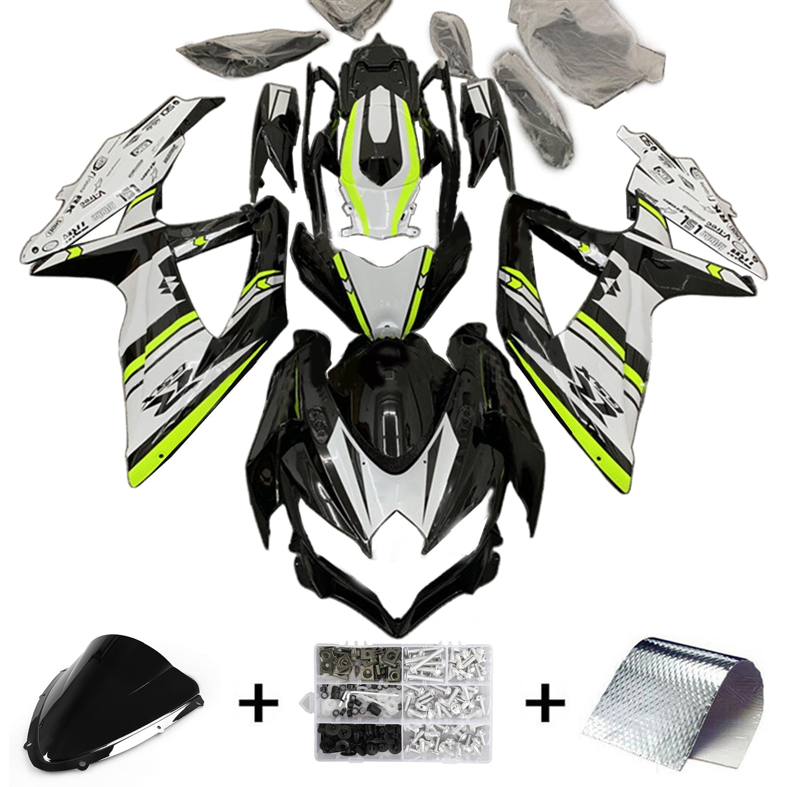 Suzuki GSXR 600/750 2008-2010 K8 Fairing Kit Bodywork Plastic ABS