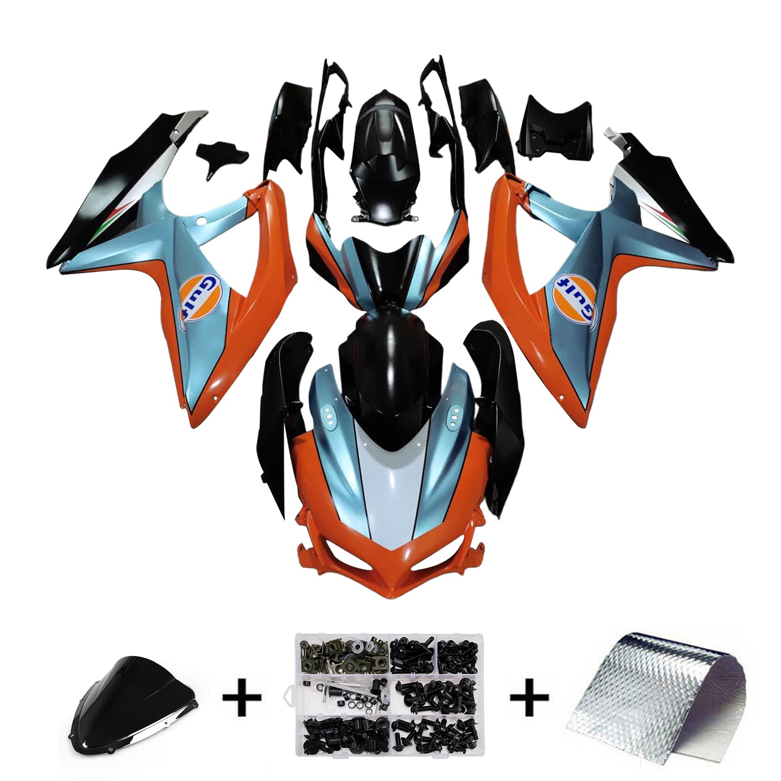 Injection Fairing Kit Bodywork Plastic ABS For Suzuki GSXR 600/750 2008-2010 K8