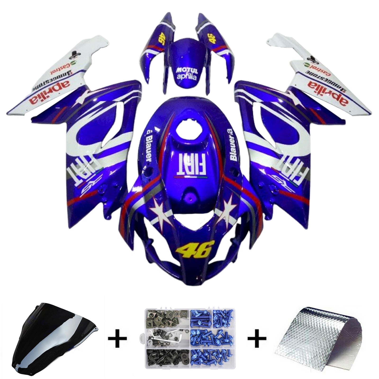 Amotopart Aprilia RS125 2006-2011 Fairing Kit Bodywork Plastic ABS