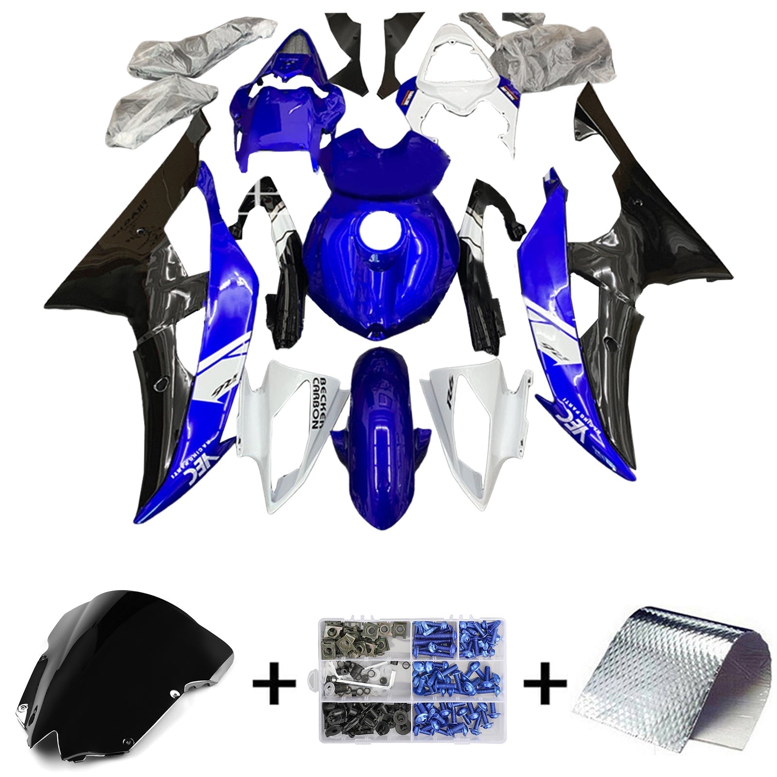 Yamaha YZF 600 R6 2008-2016 Kit Carenado Carrocería Plástico ABS