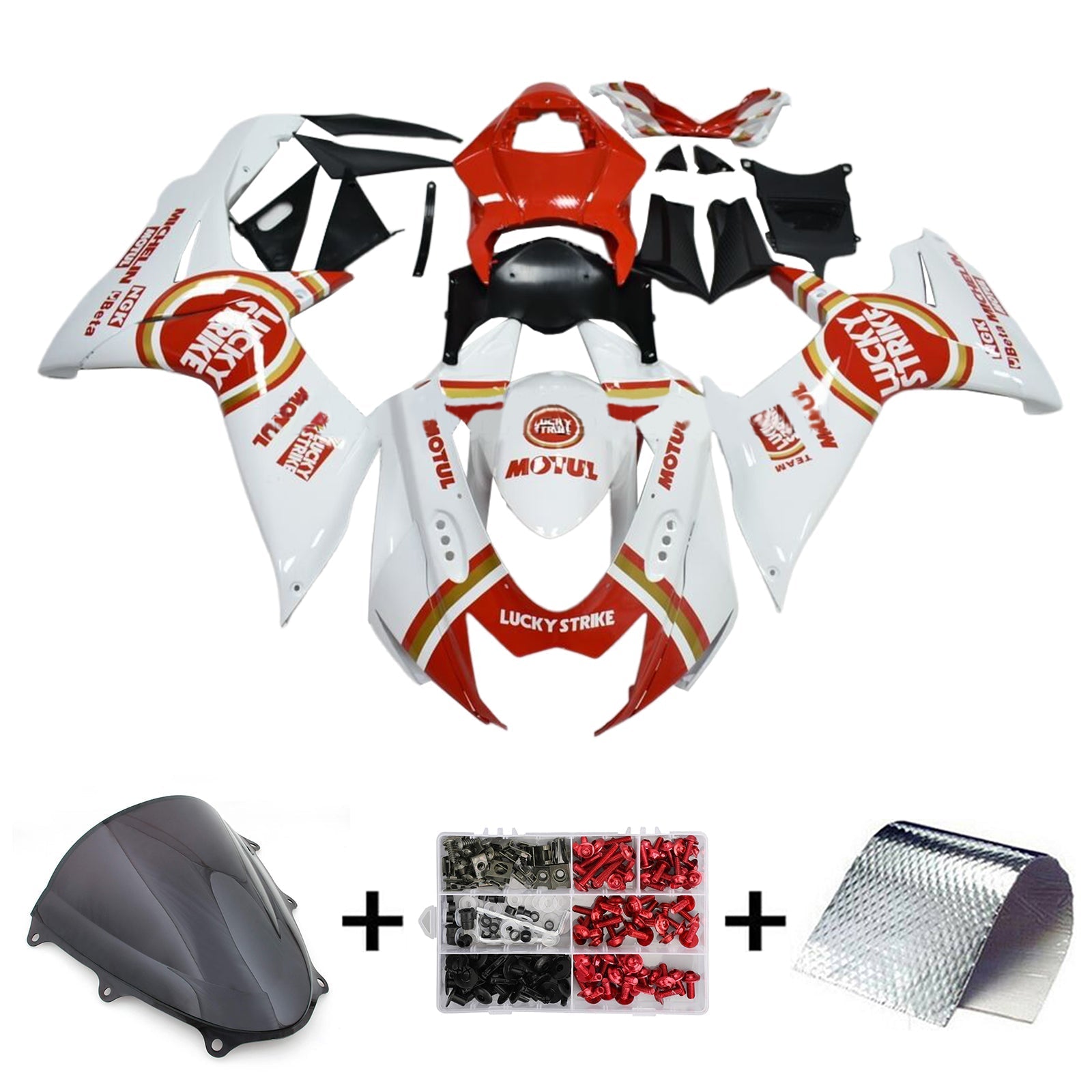 Amotopart Suzuki GSXR 600/750 2011-2024 K11 Fairing Kit Bodywork Plastic ABS