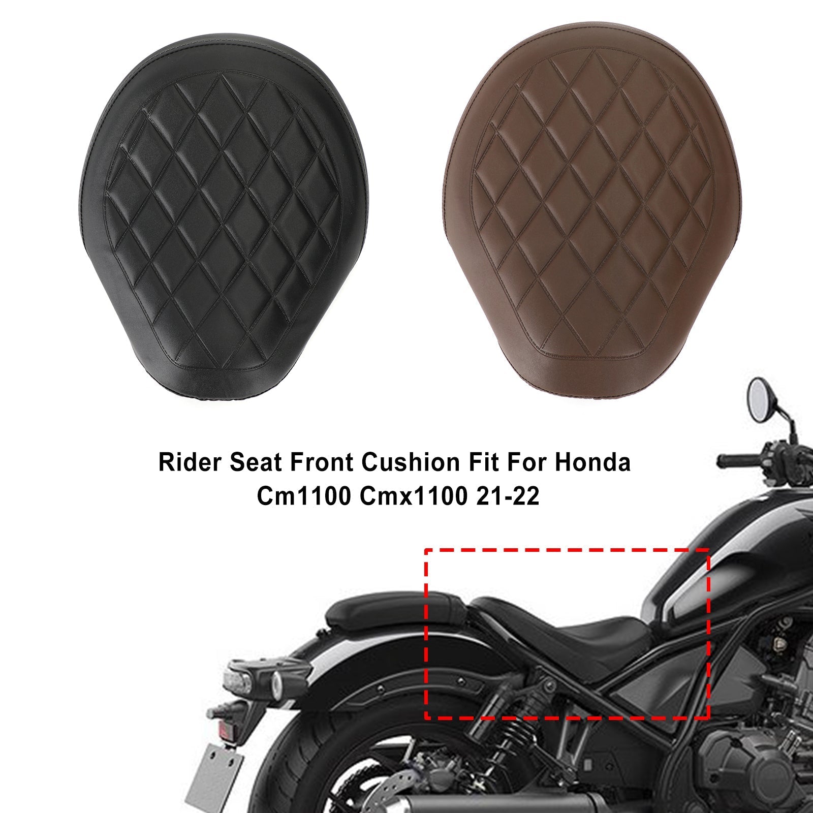 Complete Cushion Rider Passenger Seat Fits For Honda Cm1100 Cmx1100 21-22 Brown Generic