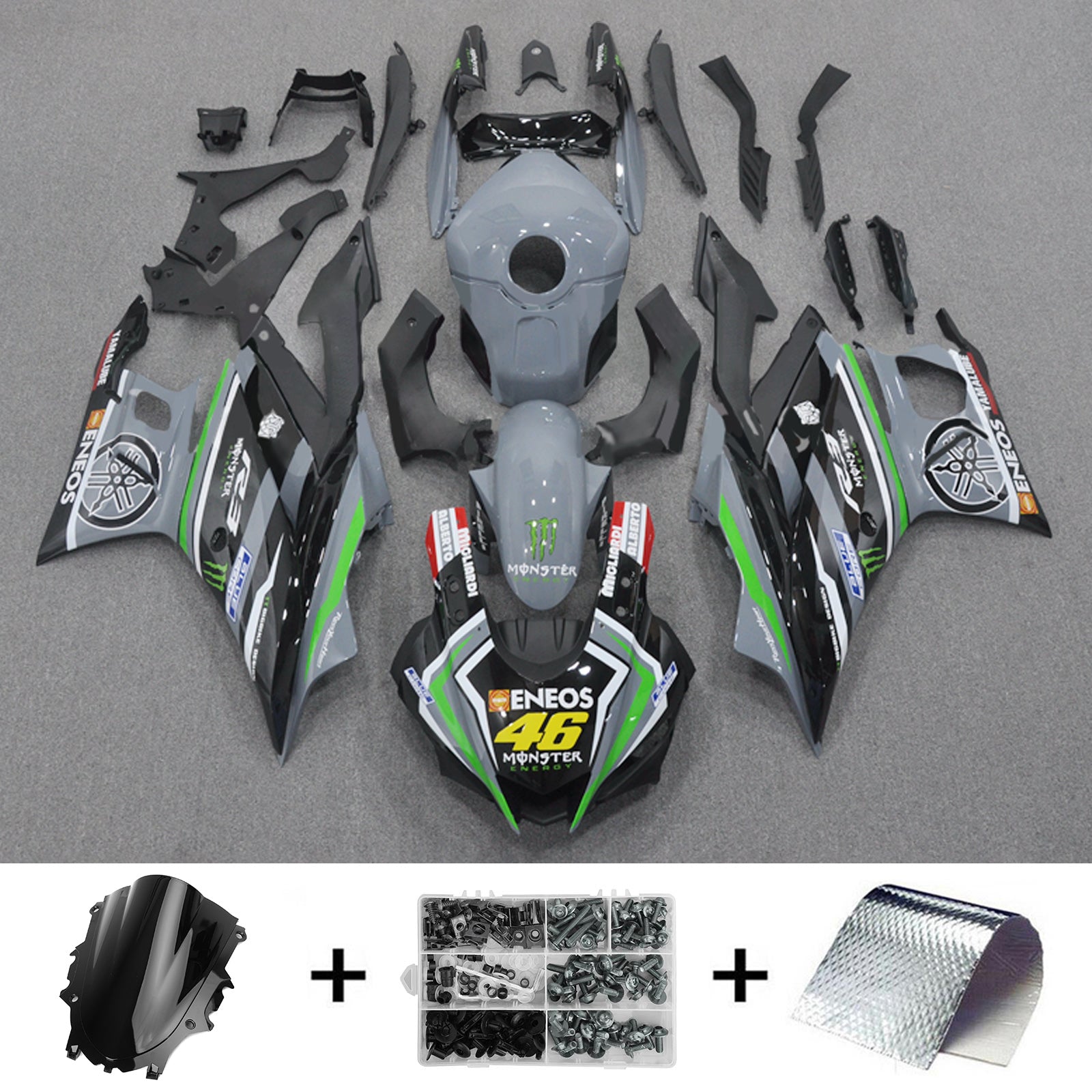 Yamaha YZF-R3 R25 2022-2024 Fairing Kit Bodywork Plastic ABS