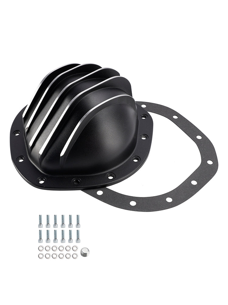 12 Bolt Black Aluminum Differential Rear End Cover For GM Chevy C10 8.75" truck