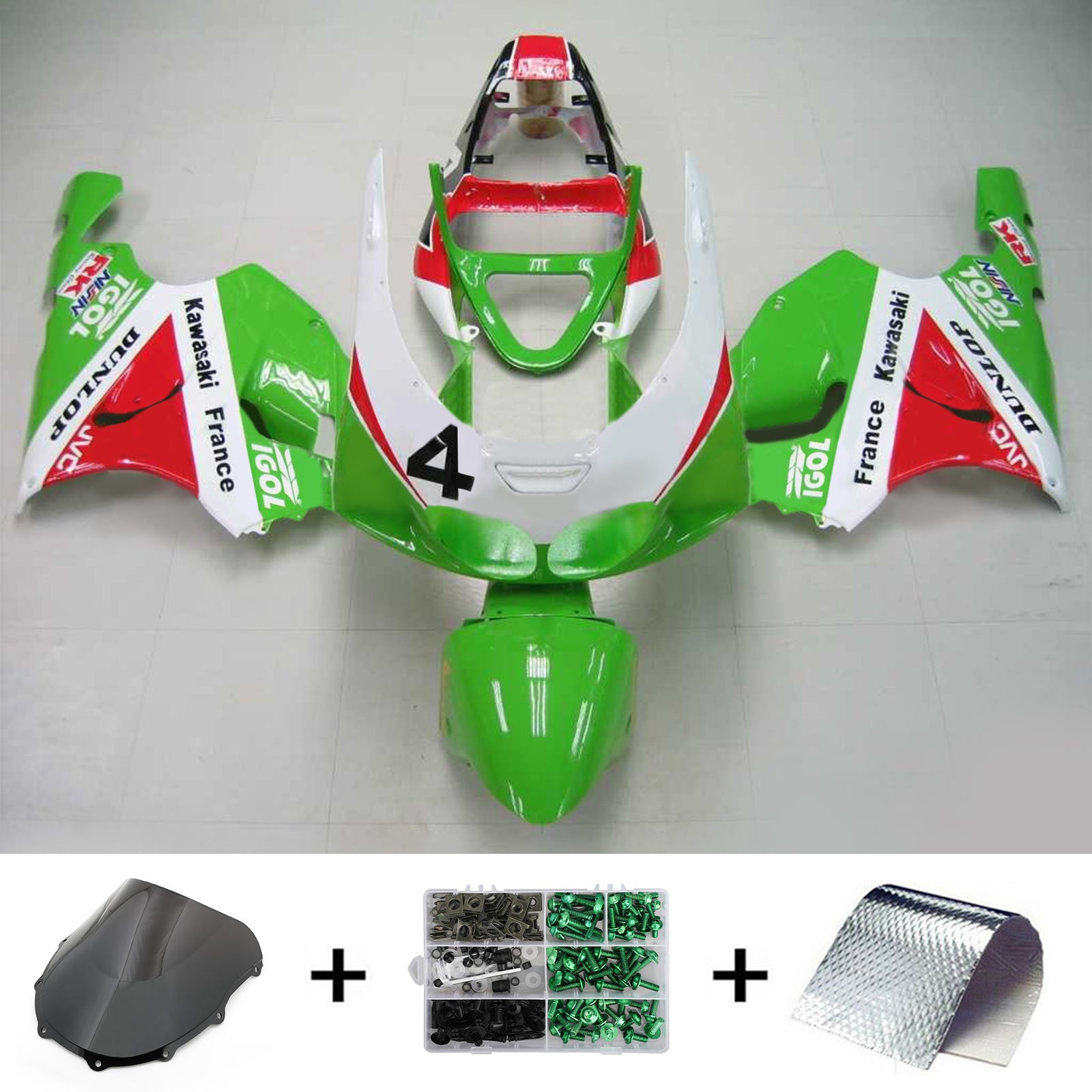 Kawasaki ZX7R 1996-2003 Fairing Kit Bodywork Plastic ABS