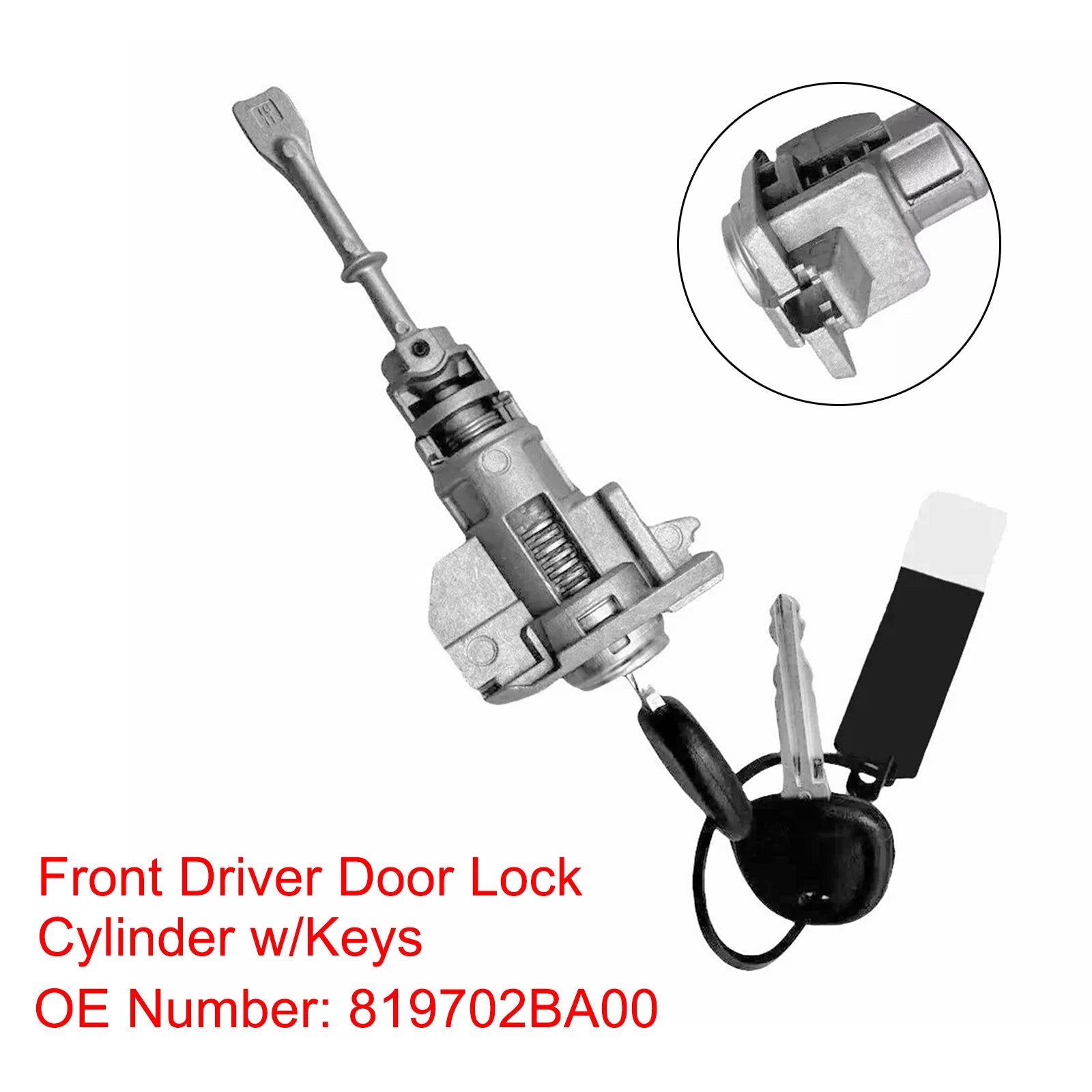 2007-2010 Hyundai Santa Fe Front Left Door Lock Cylinder W/2 Keys 81970-2BA00