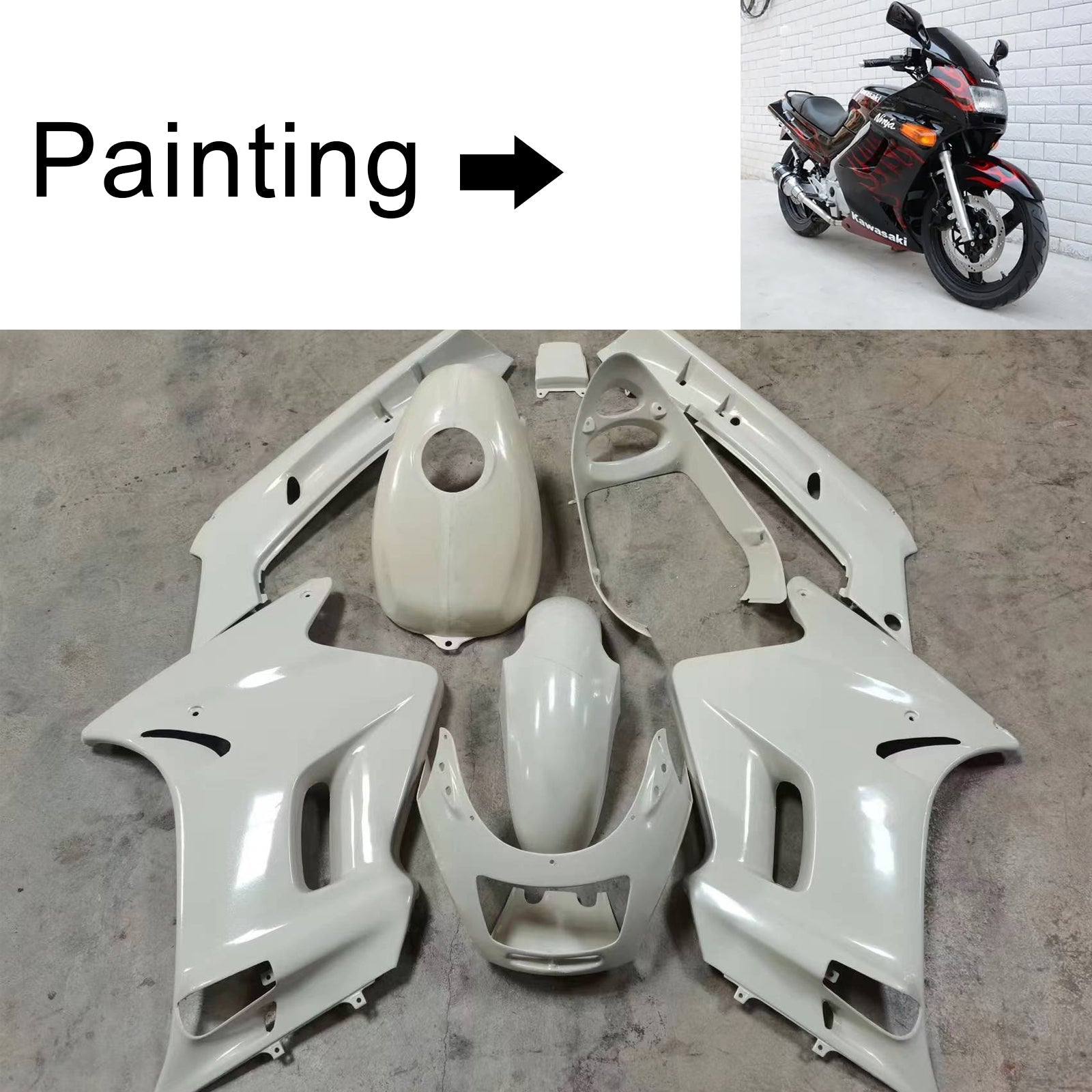 Kawasaki ZZR250 1996-2007 Fairing Kit Bodywork ABS