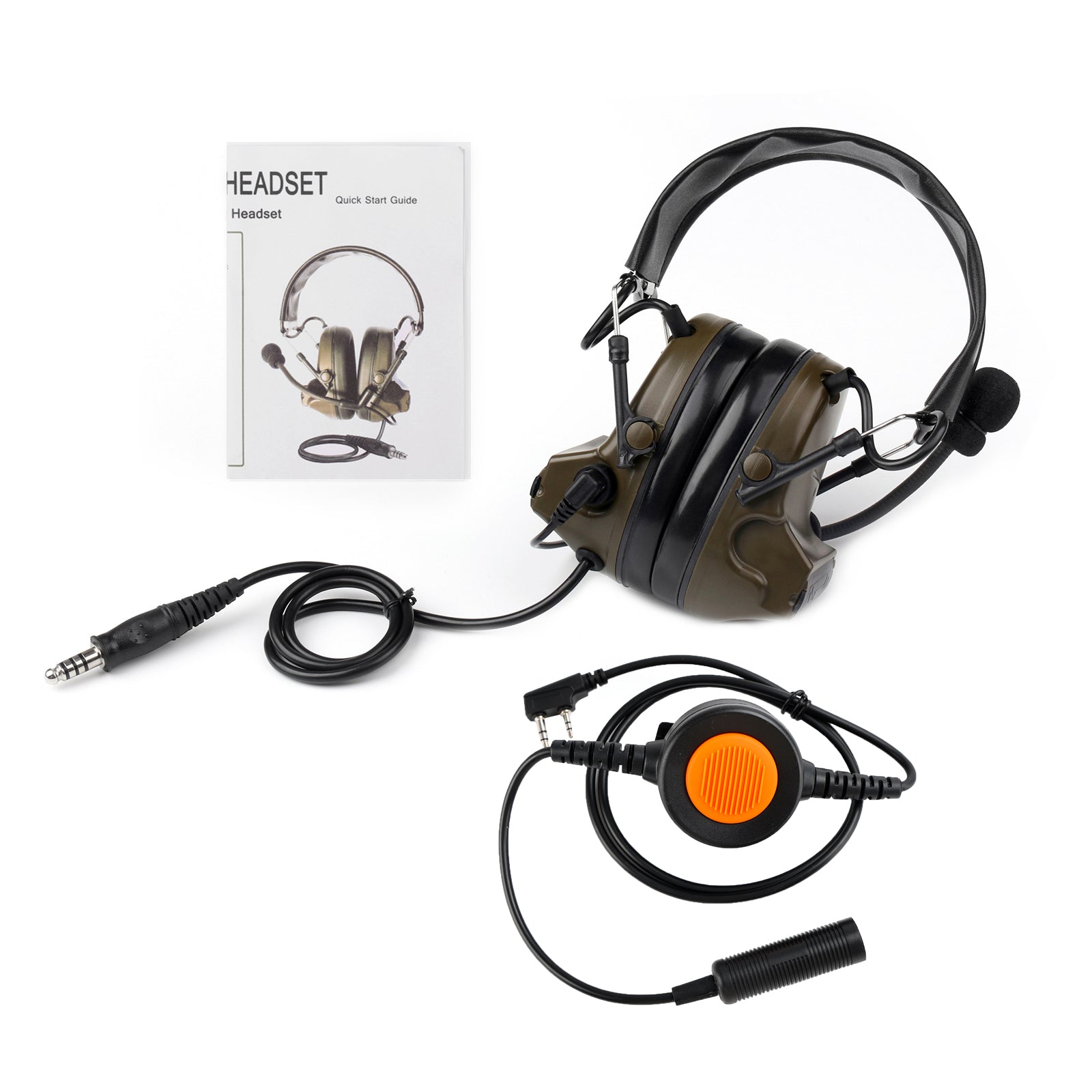 Z Tactical H50 Headset 6-Pin U94 PTT For Kenwood TH-D7 TH-F6 TH-K2 TH-21 TH-28