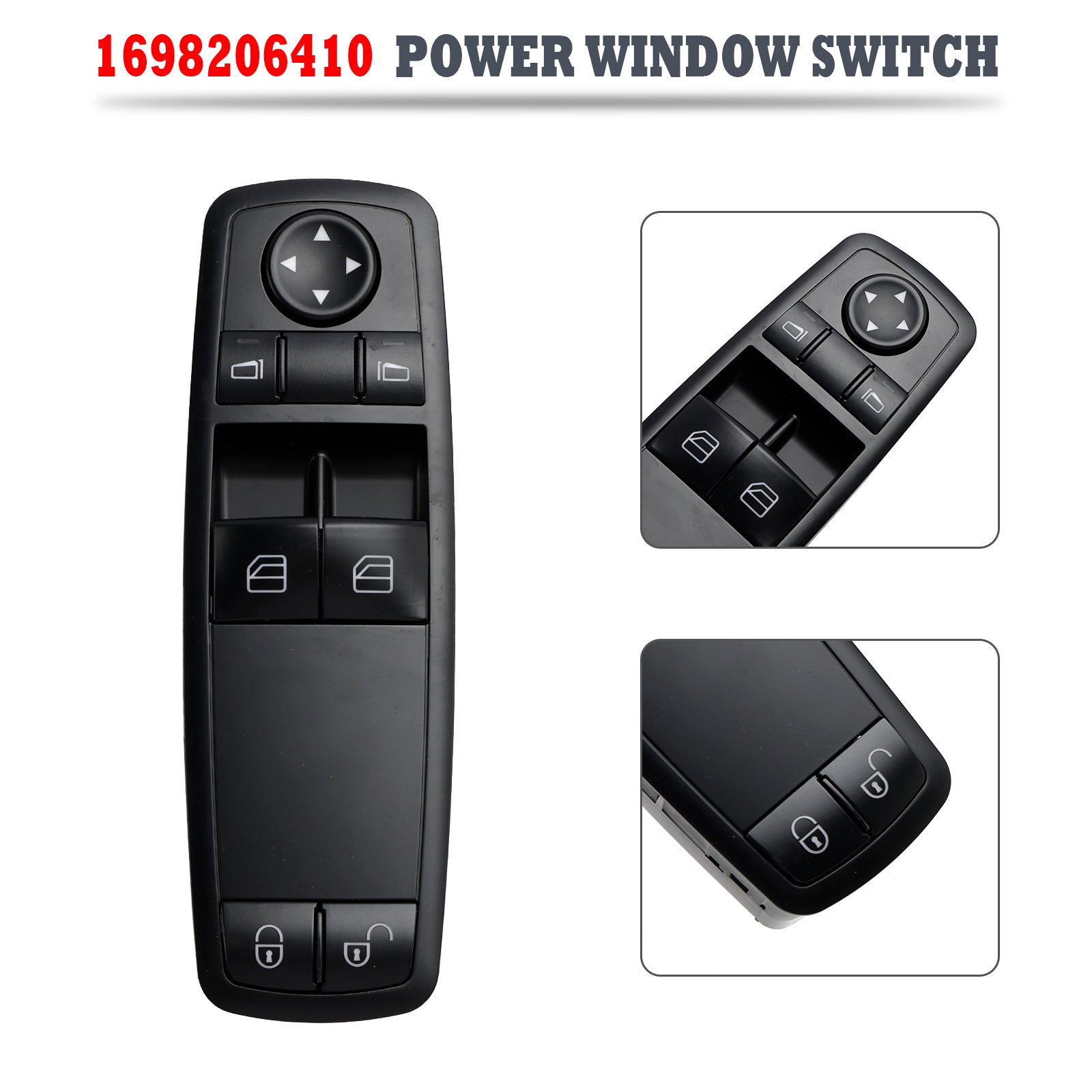 Power Window Switch Master Control 1698206410 for Benz W169 W245 A160 A180 B200