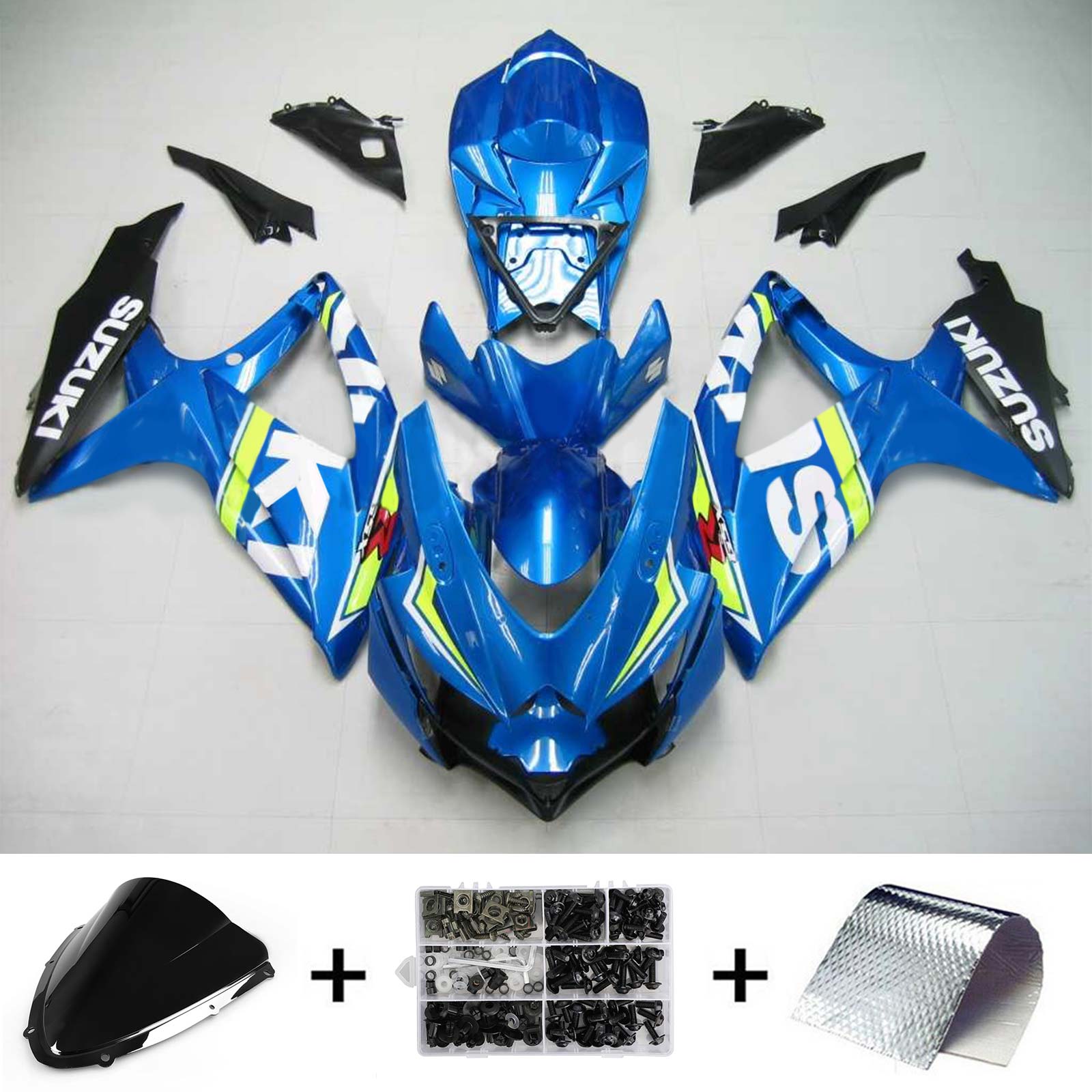 Suzuki GSXR 600/750 2008-2010 K8 Fairing Kit Bodywork Plastic ABS