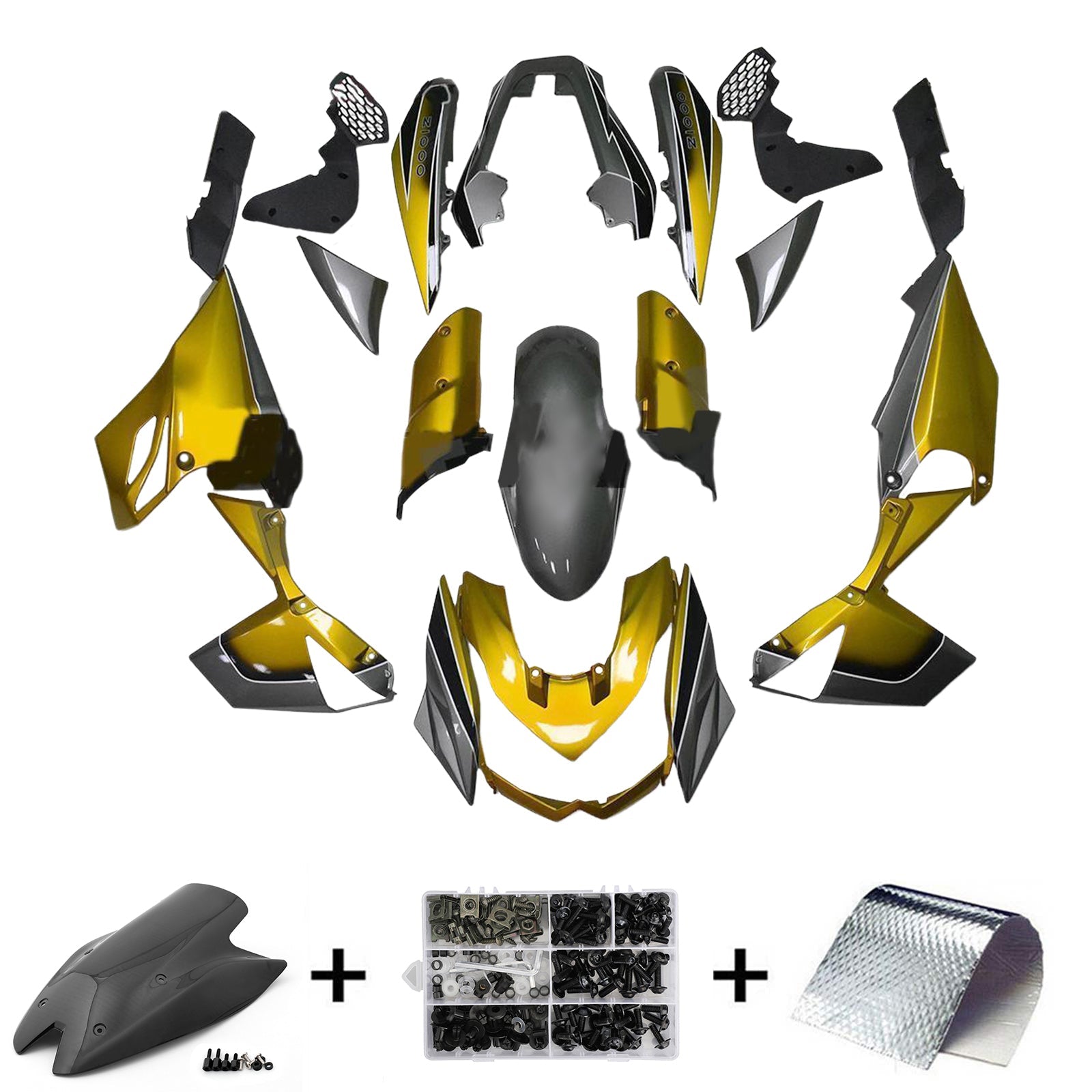 Kawasaki Z1000 2010-2013 Fairing Kit Bodywork Plastic ABS