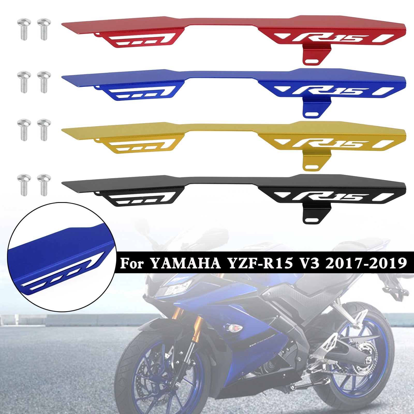 2017-2019 YAMAHA YZF R15 V3 Rear Sprocket Chain Guard Protector Cover