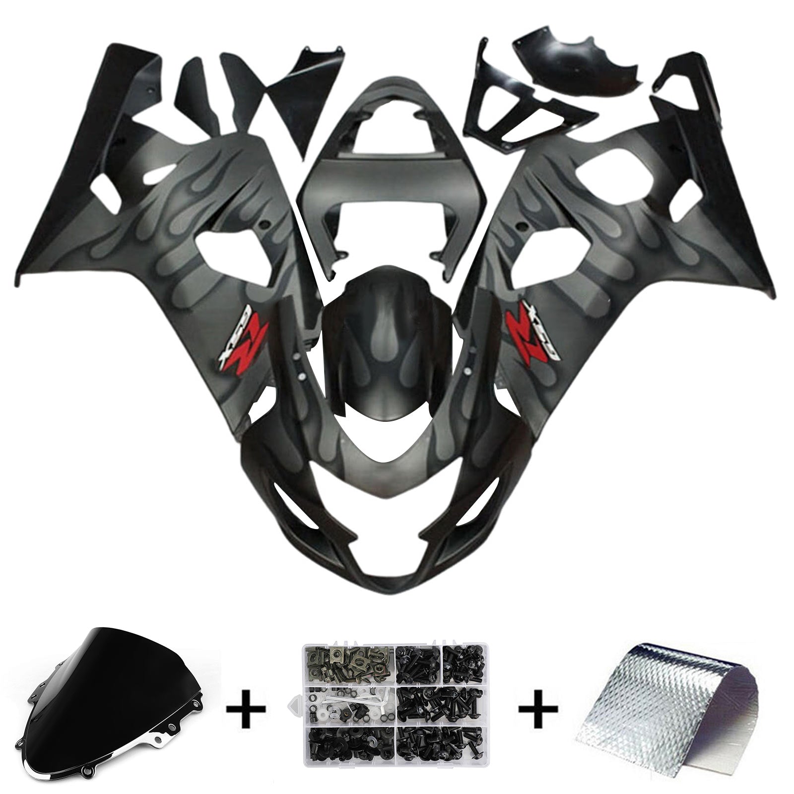 Amotopart Suzuki GSXR 600/750 2004-2005 K4 Fairing Kit Bodywork Plastic ABS