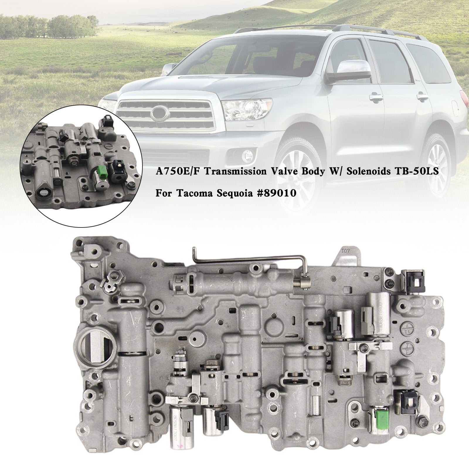 Toyota Sequoia 2005-2008 5 SP R/4WD 4.7L A750E/F Transmission Valve Body W/ Solenoids TB-50LS #89010