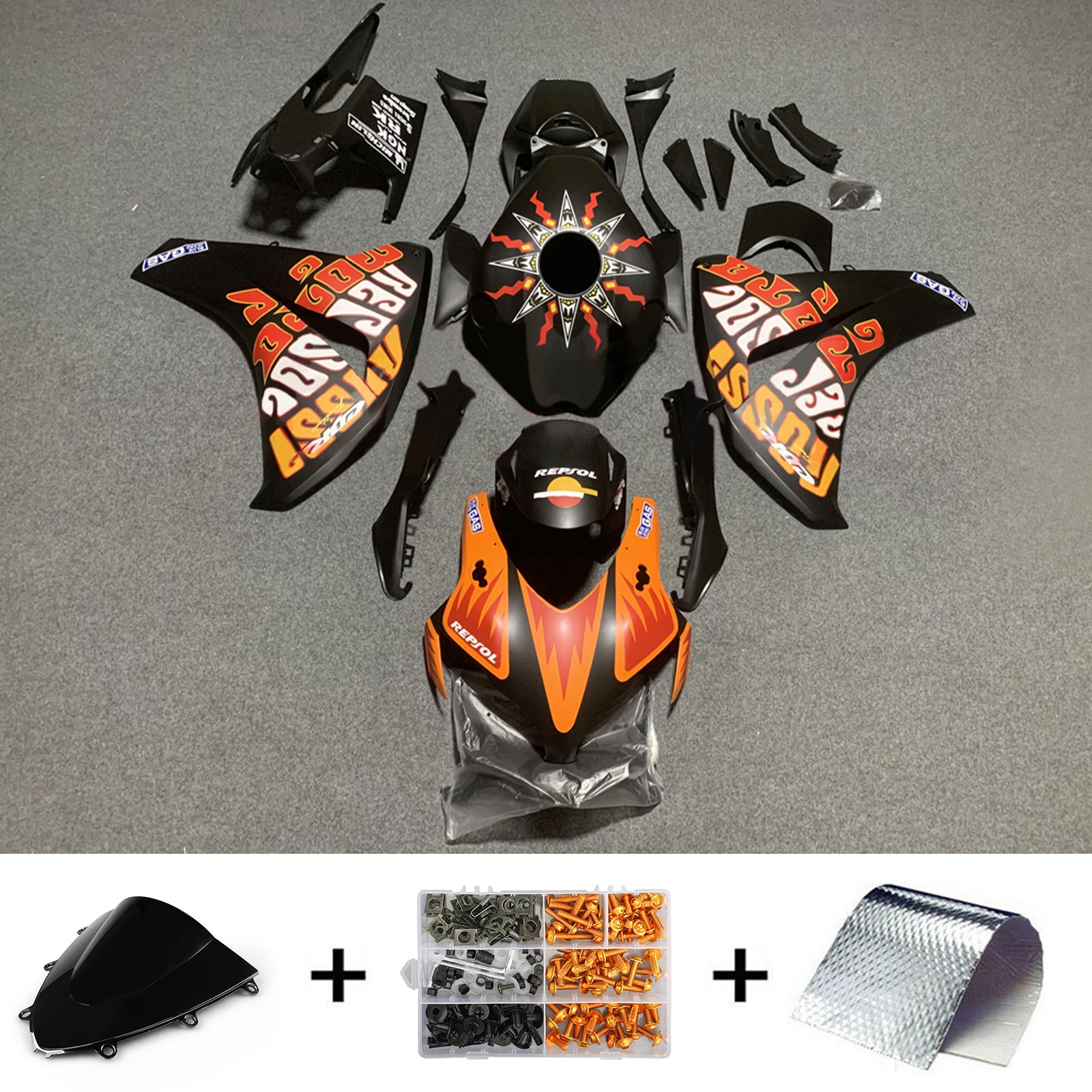 Honda CBR1000RR 2008-2011 Kit Carenado Carrocería Plástico ABS