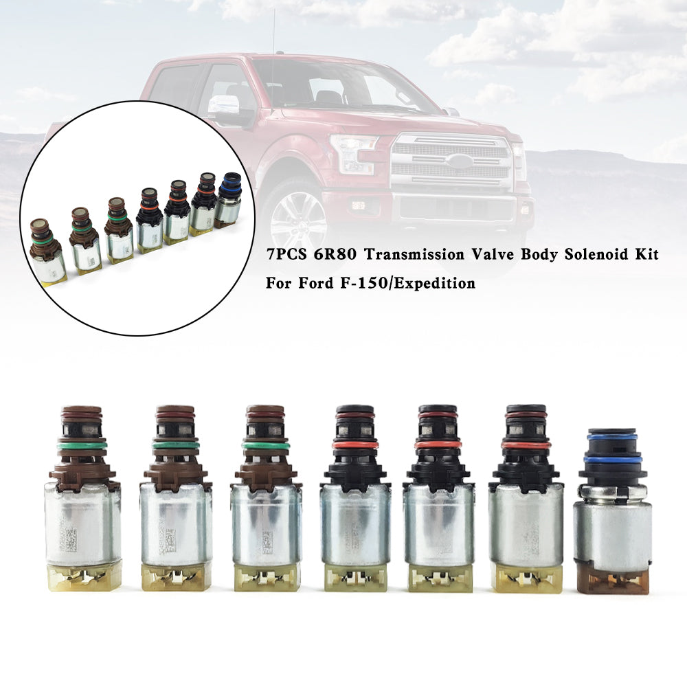 Ford Ranger BT-50 2.2L, 3.2L 2011-present 7PCS 6R80 Transmission Valve Body Solenoid Kit