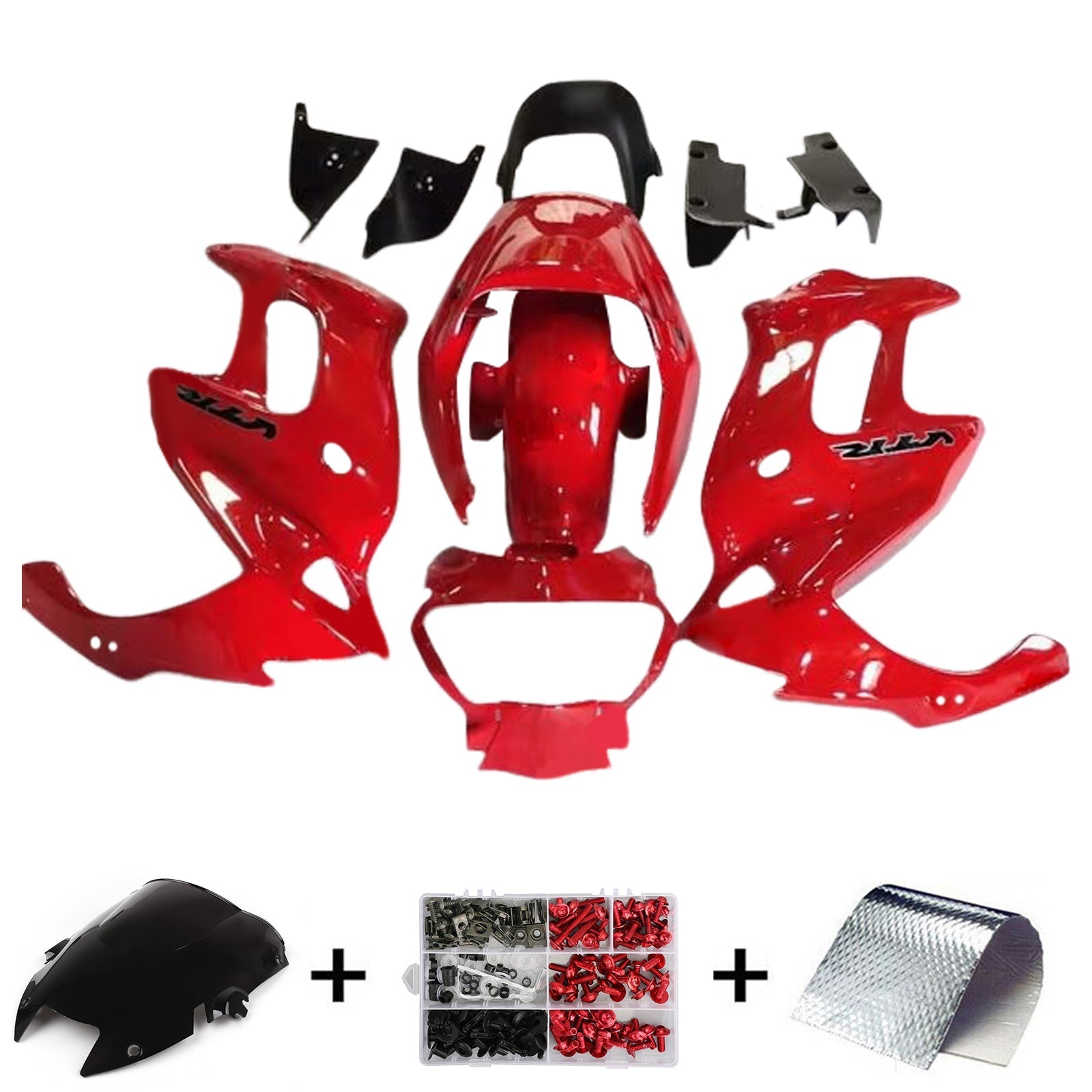 Amotopart Honda VTR1000F 1997-2005 Fairing Kit Bodywork Plastic ABS