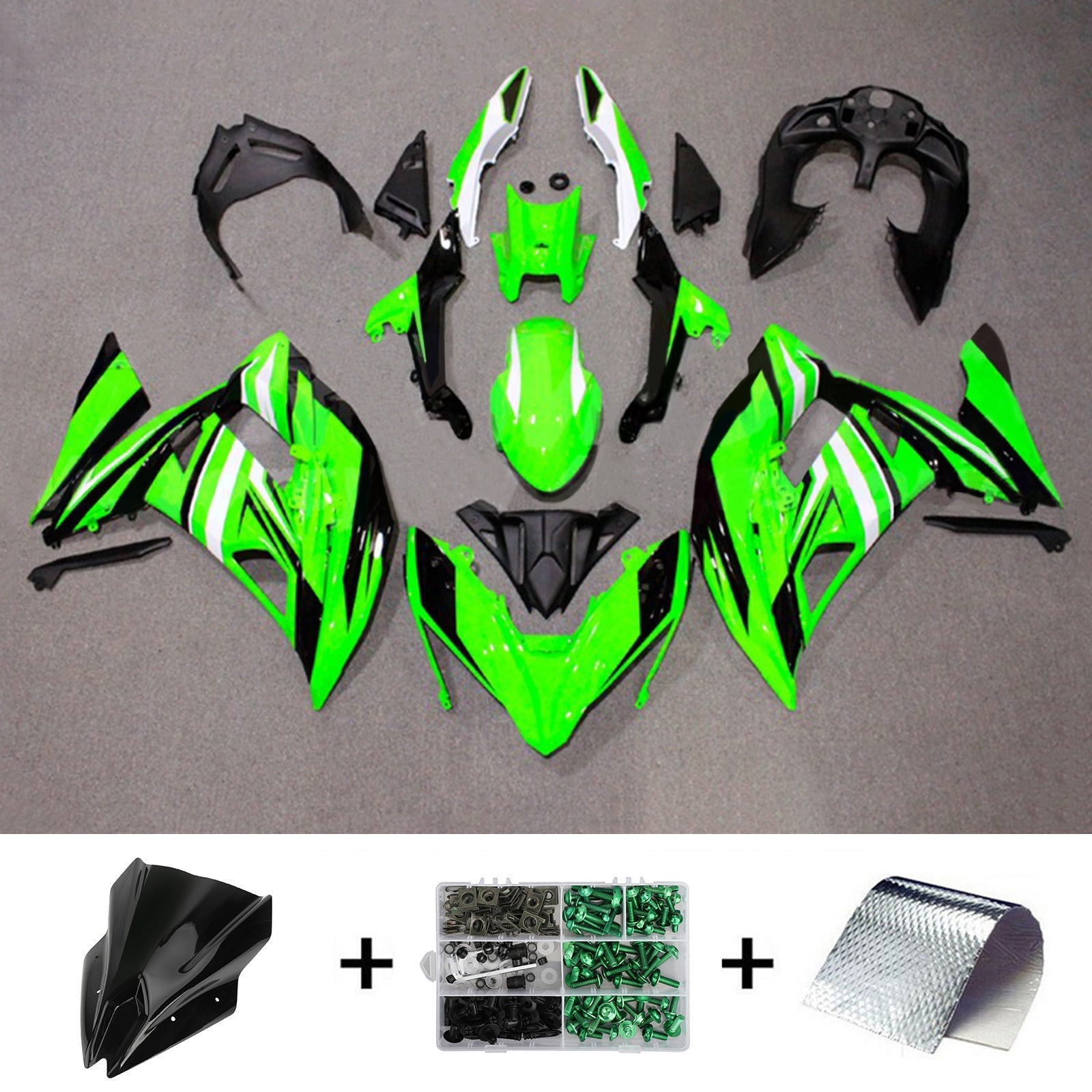 Kawasaki ER6F/Ninja650R 2017-2019 Kit Carenado Carrocería Plástico ABS