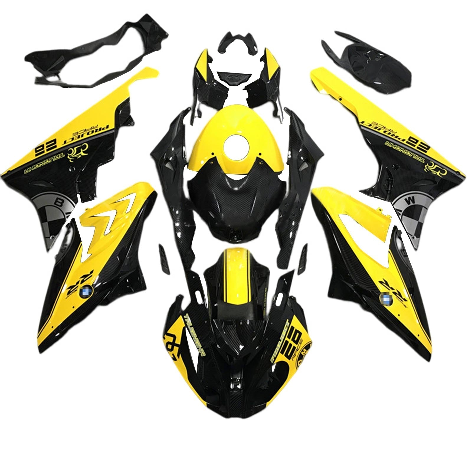 Amotopart BMW S1000RR 2017-2018 Fairing Kit Bodywork Plastic ABS