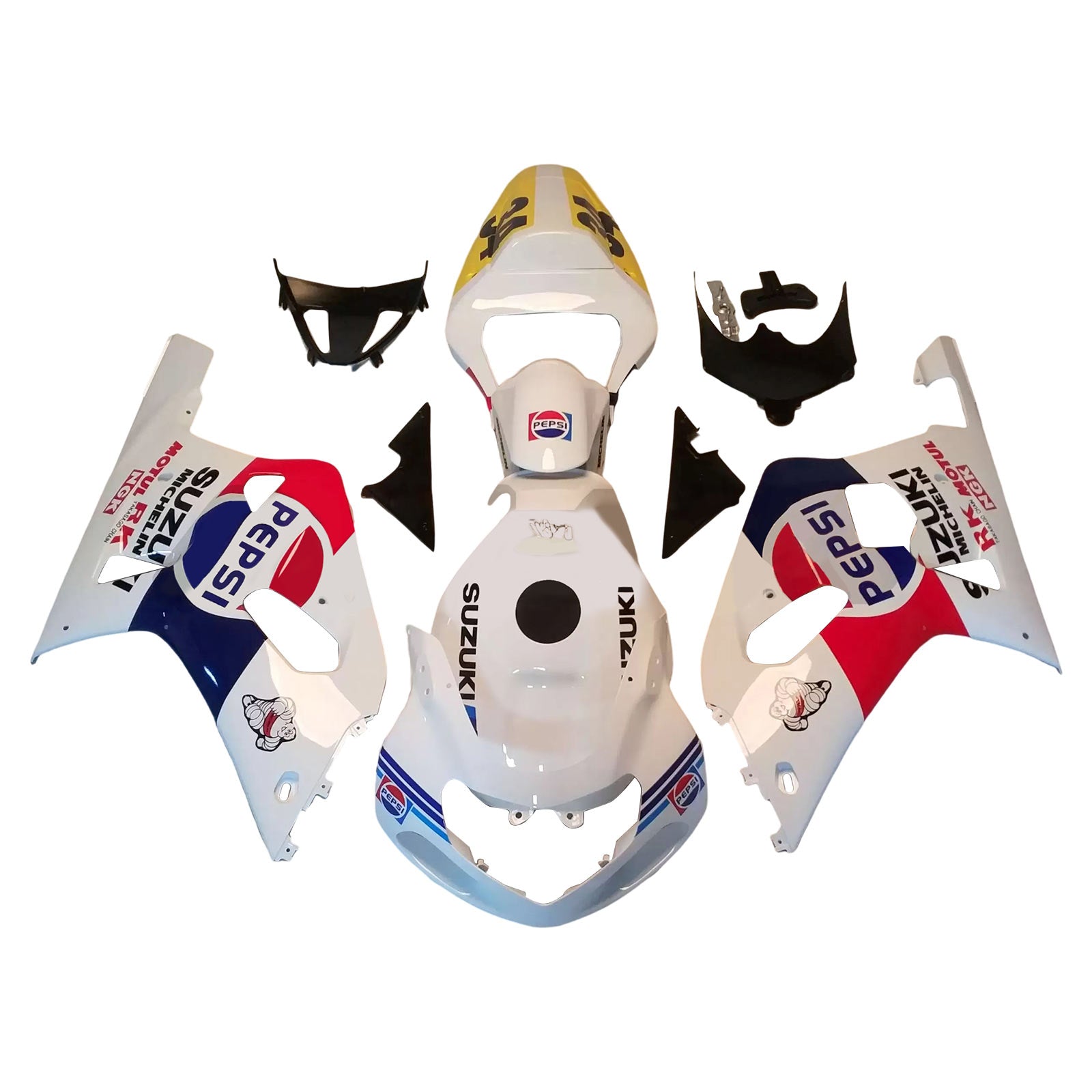 Amotopart Suzuki GSXR1000 2000-2002 K1 K2 Fairing Kit Bodywork Plastic ABS