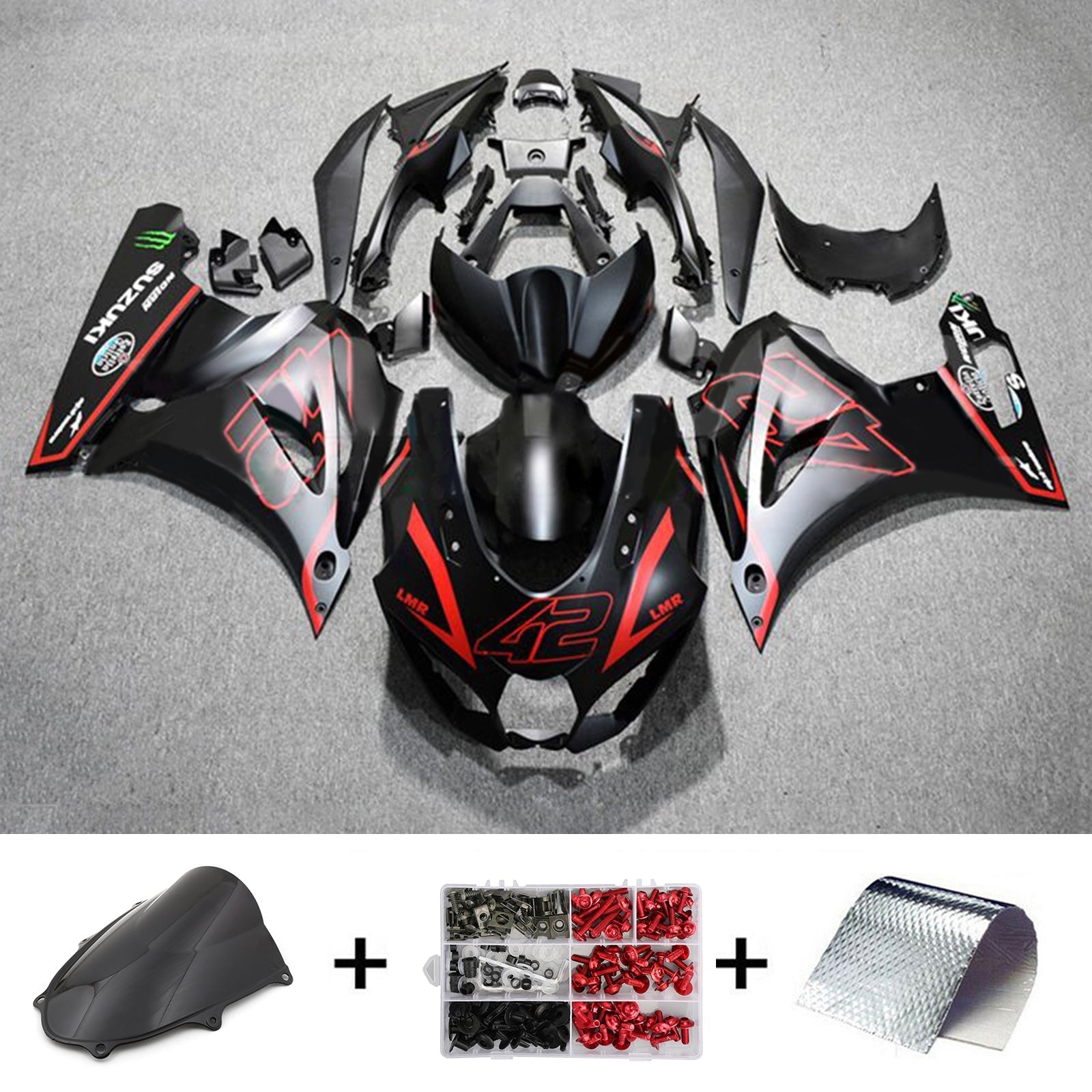 Suzuki GSXR1000 2017-2024 K17 Fairing Kit Bodywork Plastic ABS