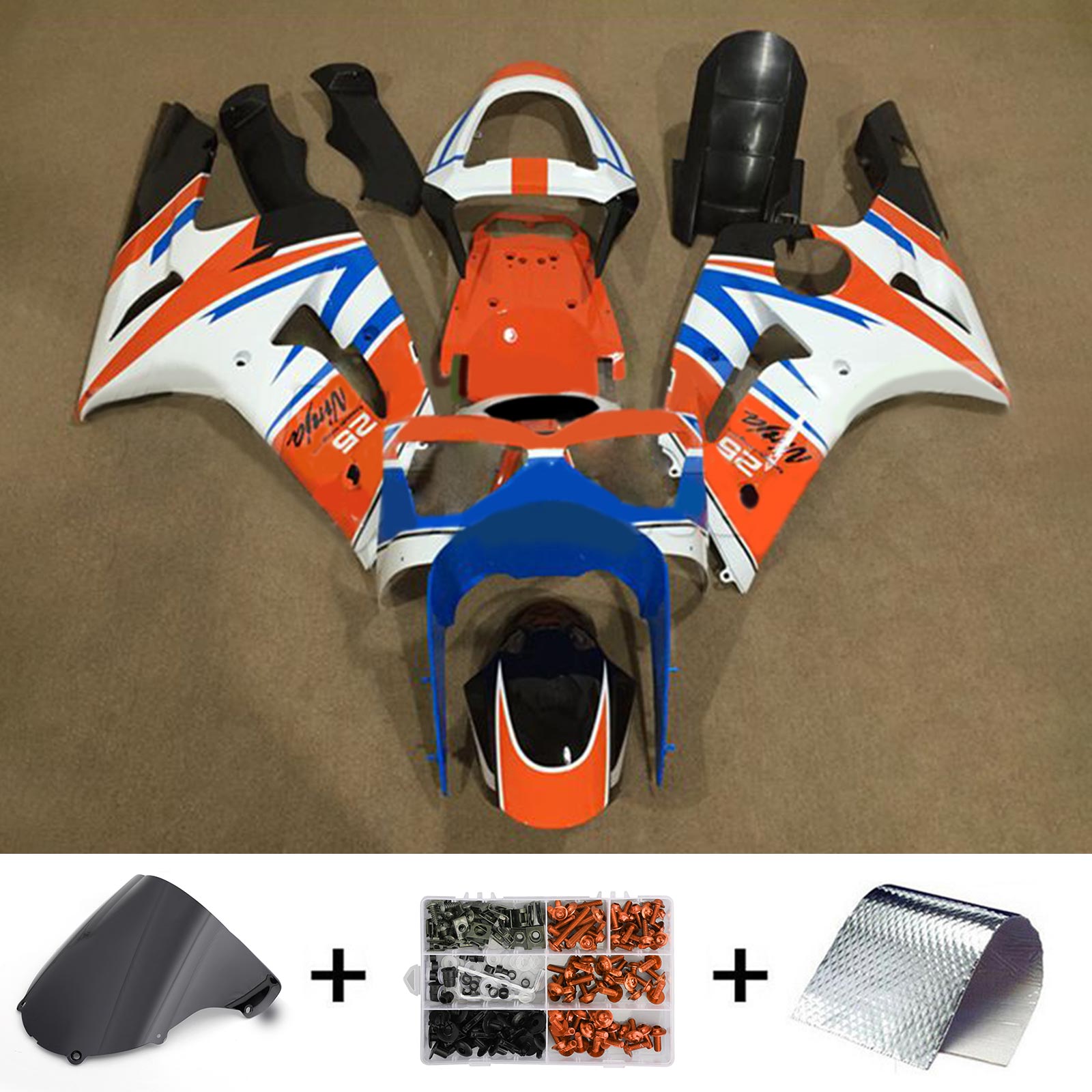 Kawasaki ZX6R 636 2003-2004 Kit Carenado Carrocería Plástico ABS