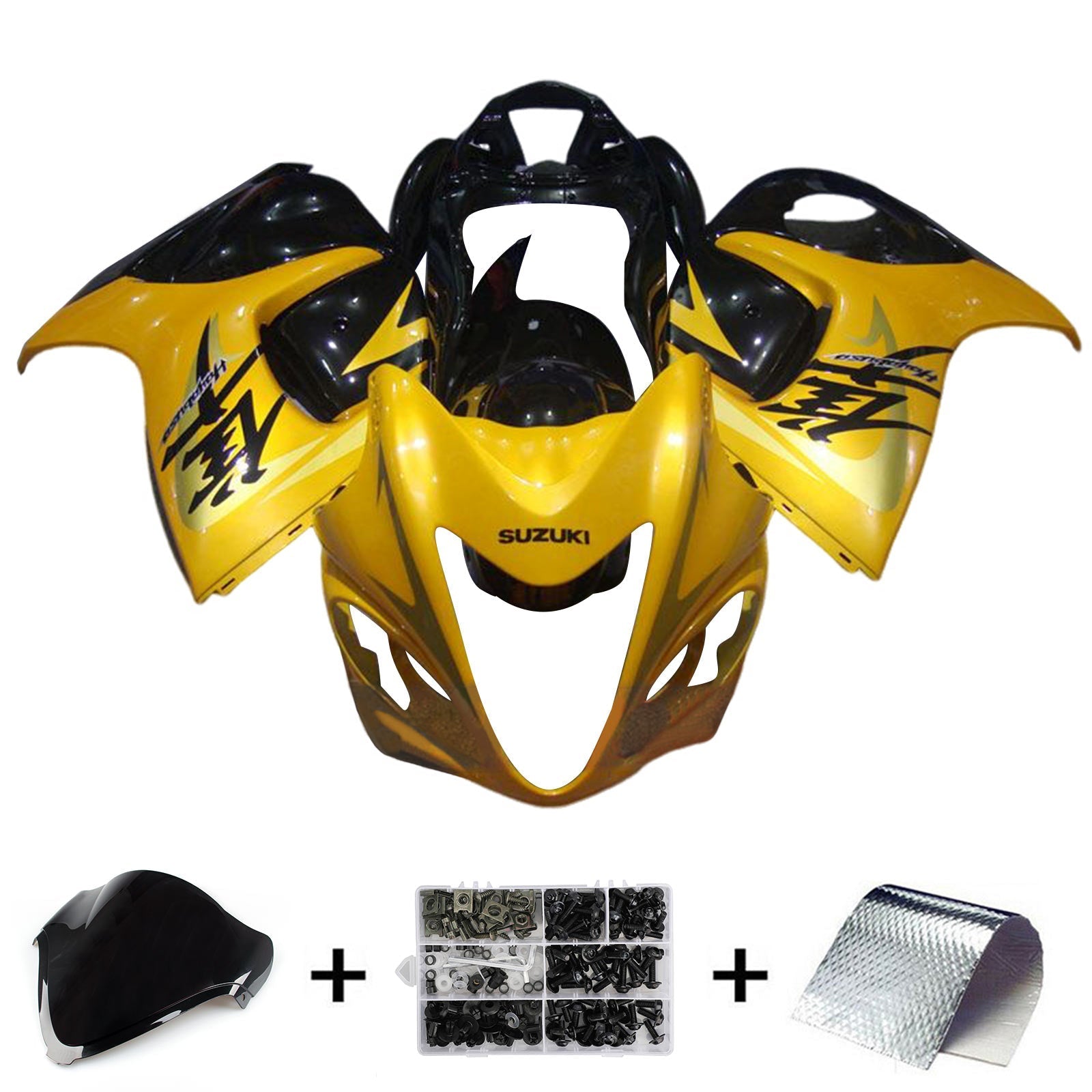 Amotopart Suzuki Hayabusa GSX1300R 2008-2020 Fairing Kit Bodywork Plastic ABS