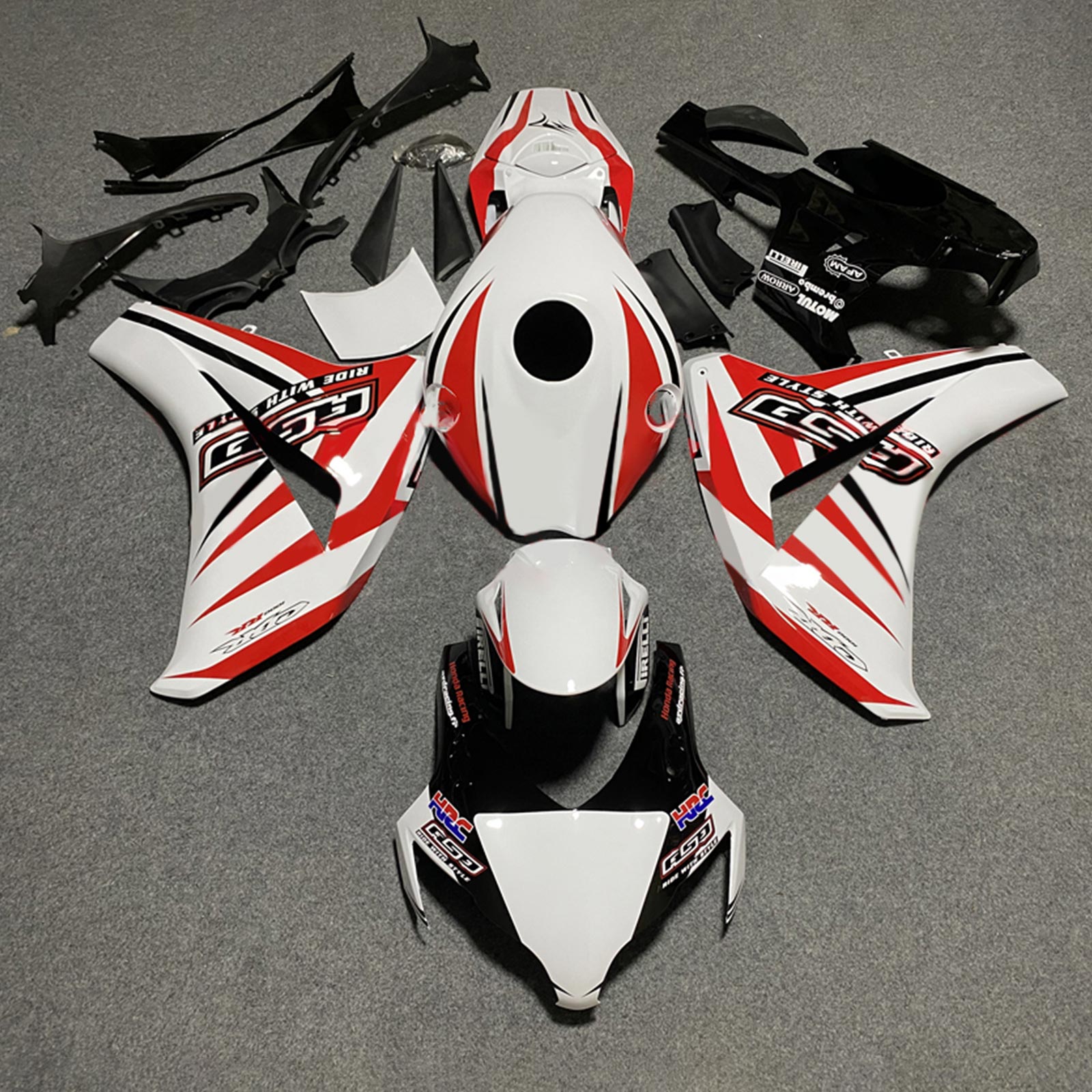 Honda CBR1000RR 2008-2011 Kit Carenado Carrocería Plástico ABS