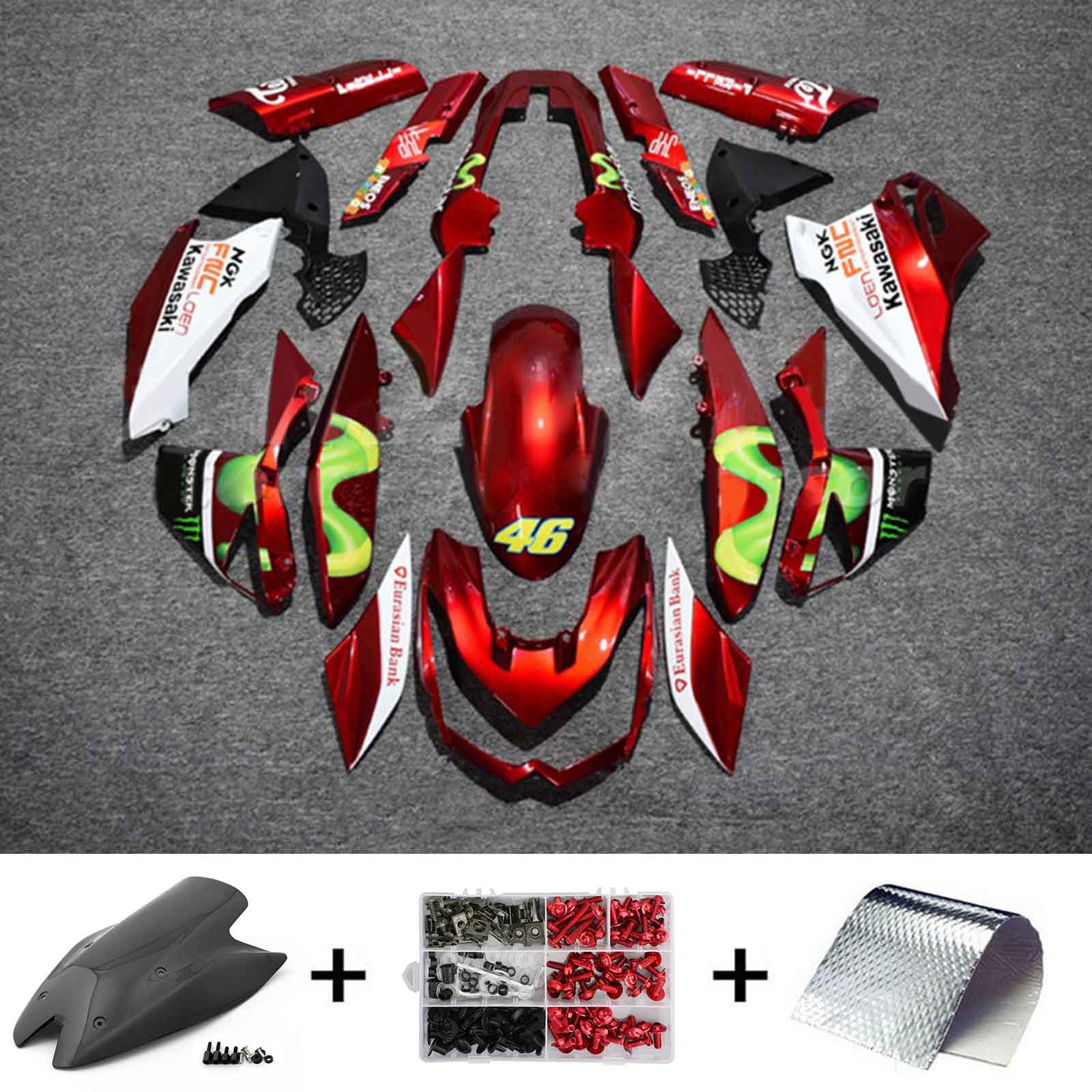 Kit Carenado Kawasaki Z1000 2010-2013 Carrocería Plástico ABS