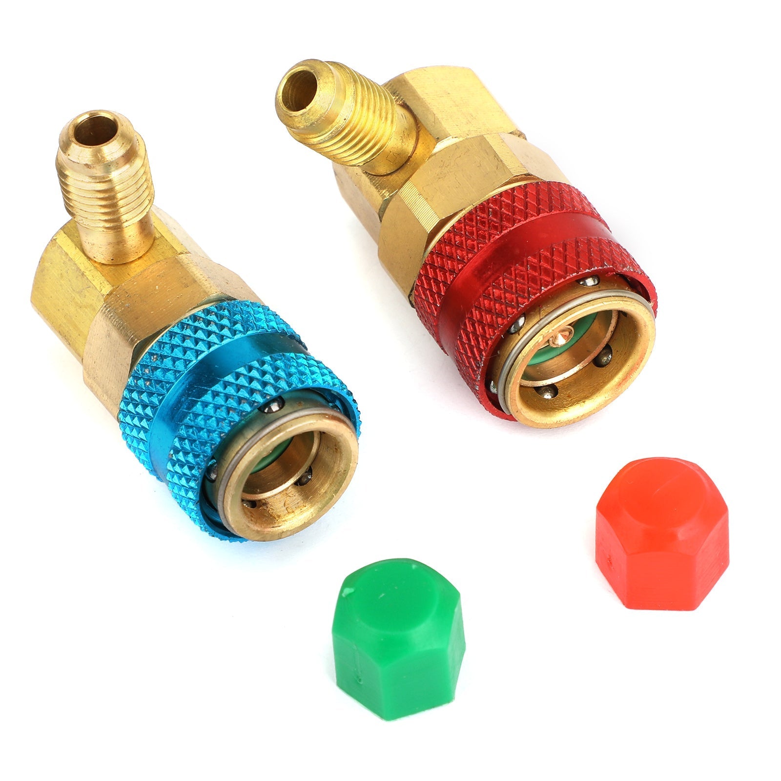 2x R134A Low High Quick Connector Adapter Coupler Auto A/C Manifold Gauge HVAC