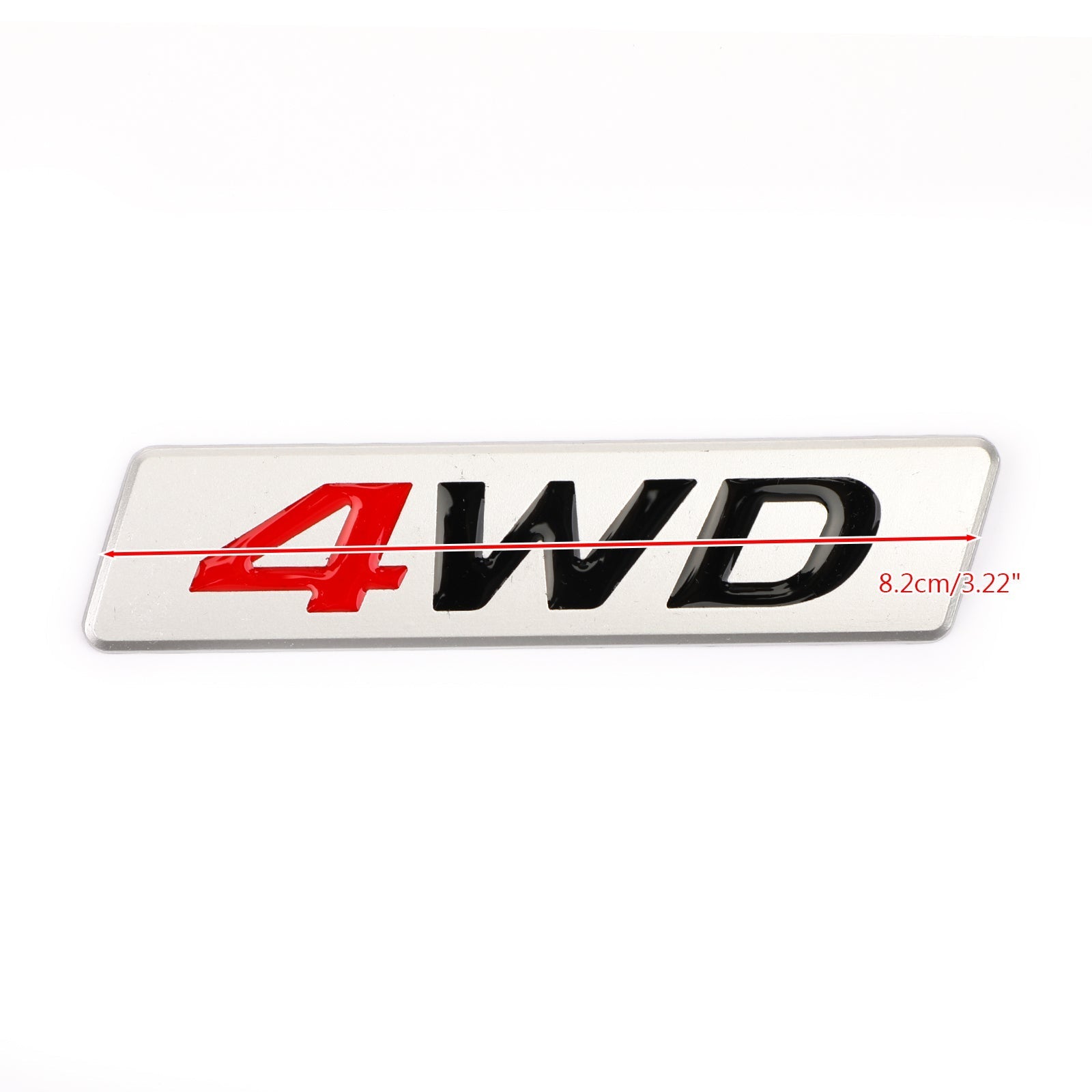 Nuevo emblema de metal 4WD para guardabarros de coche, insignia para portón trasero, pegatinas, pegatina 4WD 4X4 SUV genérico