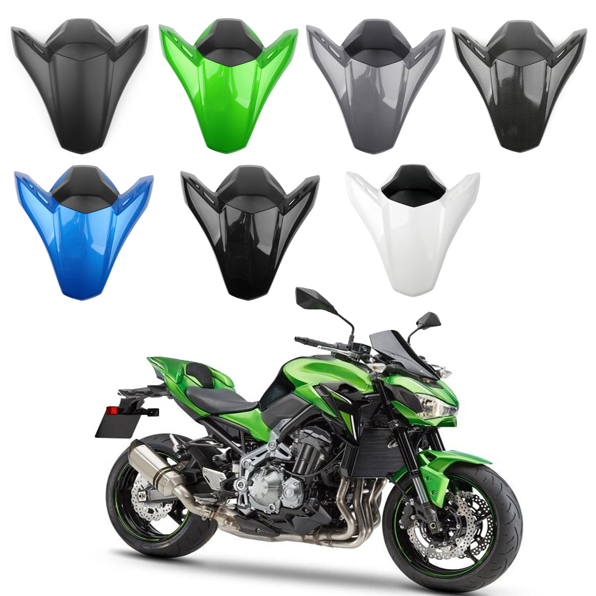 Kawasaki Z900 Z 900 ABS 2017-2024 ABS plastic Rear Seat Fairing Cover Cowl