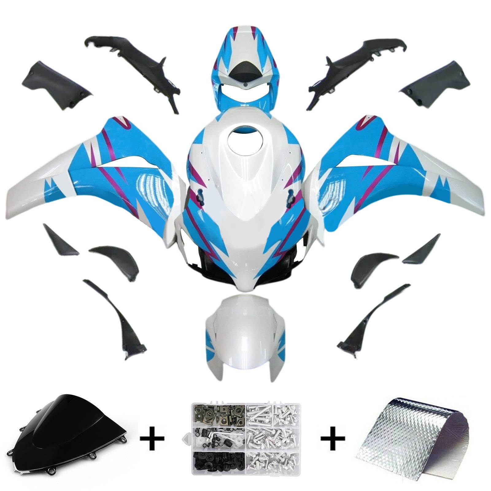 Honda CBR1000RR 2008-2011 Fairing Kit Bodywork Plastic ABS