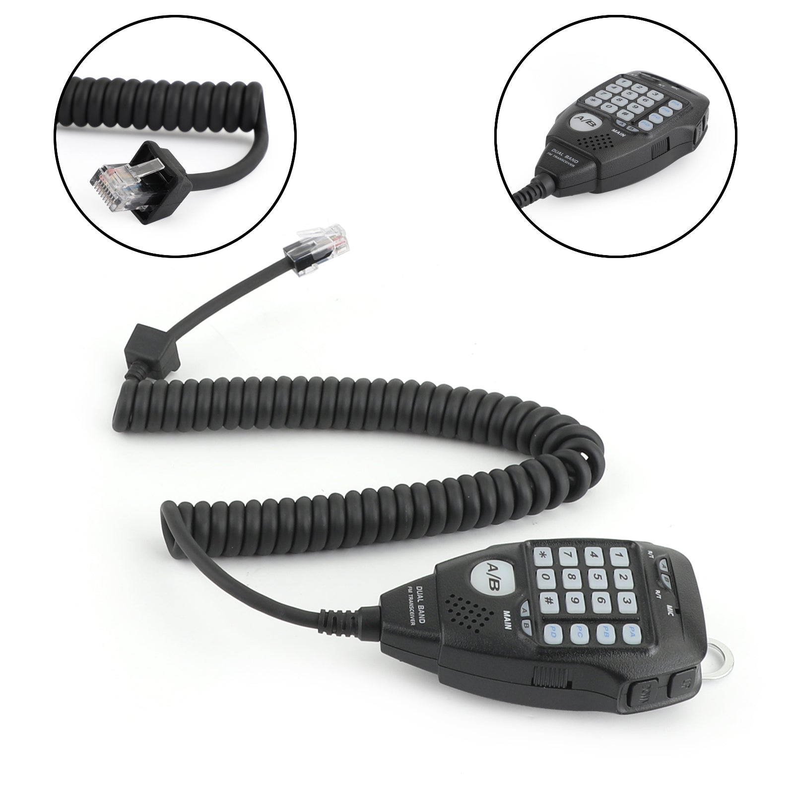 Walkie-talkie Microphone Compatible Car Use Fit For AnyTone AT-778UV AT-588UV