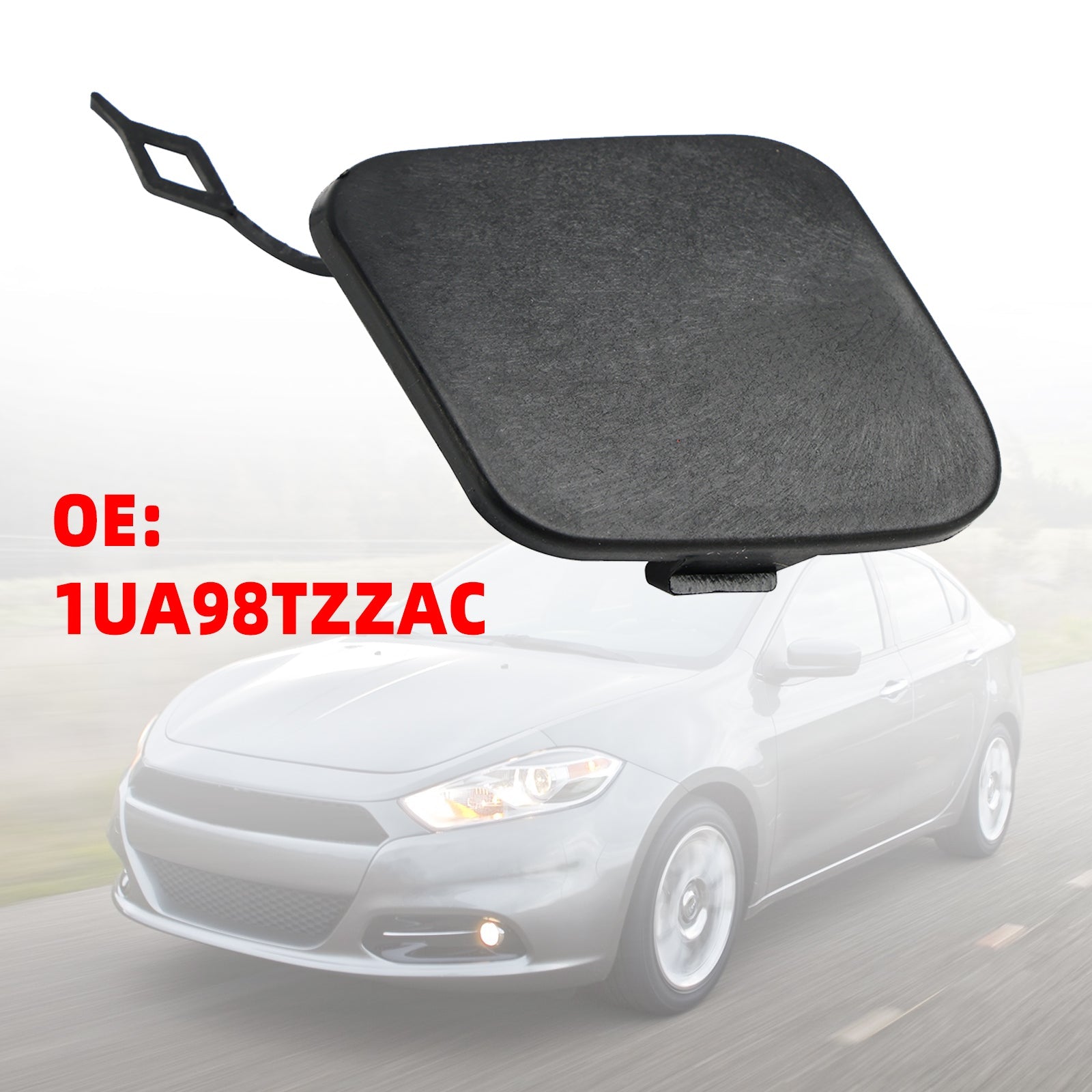 Dodge Dart 2012-2016 Front Bumper Tow Hook Eye Cap Cover 1UA98TZZAC