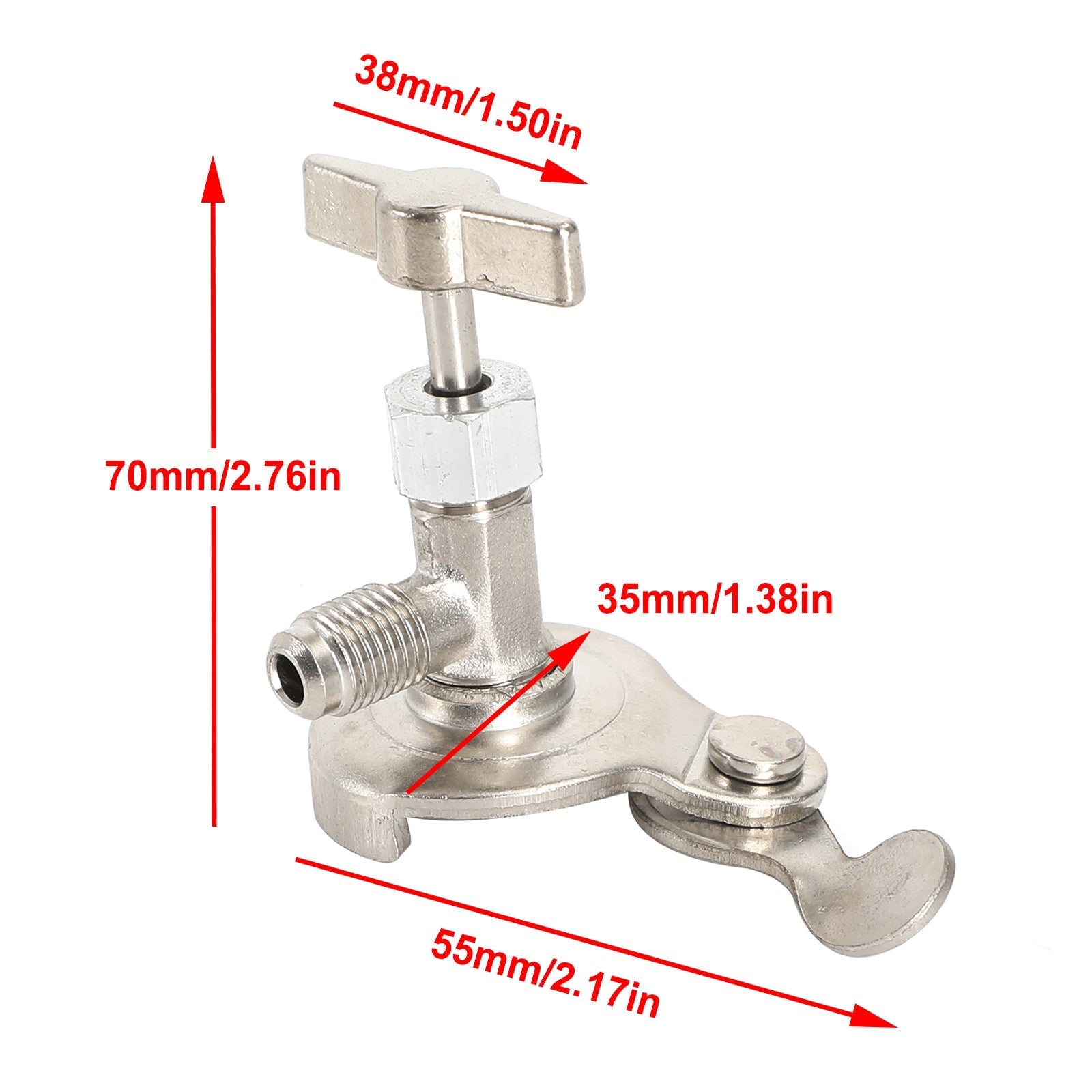 Refrigerant Dispenser Valve R134A Can Tap Bottle Opener Tool For R12 R22 R502