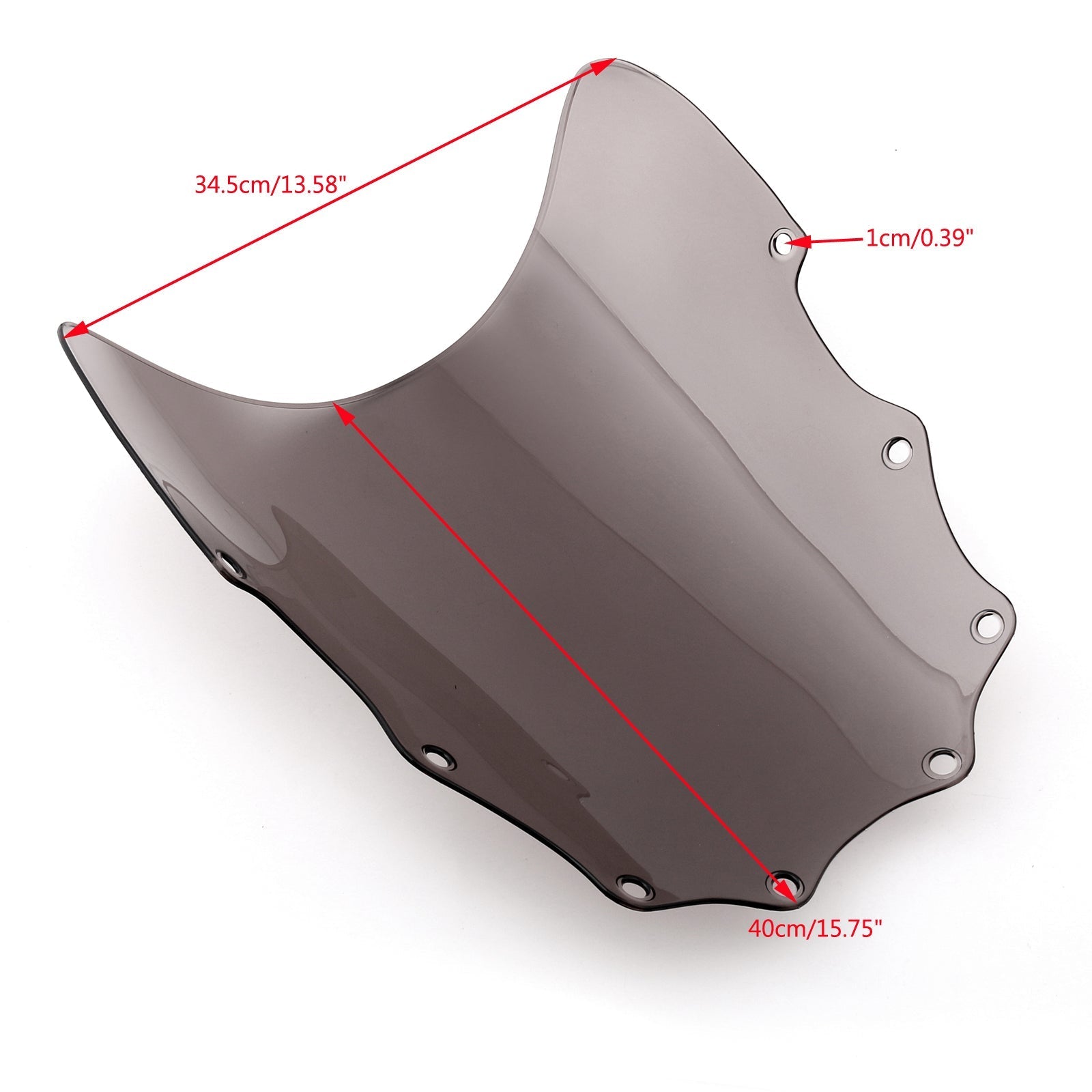 1987-2009 Kawasaki EX500 Ninja 500R ABS Moto parabrisas humo